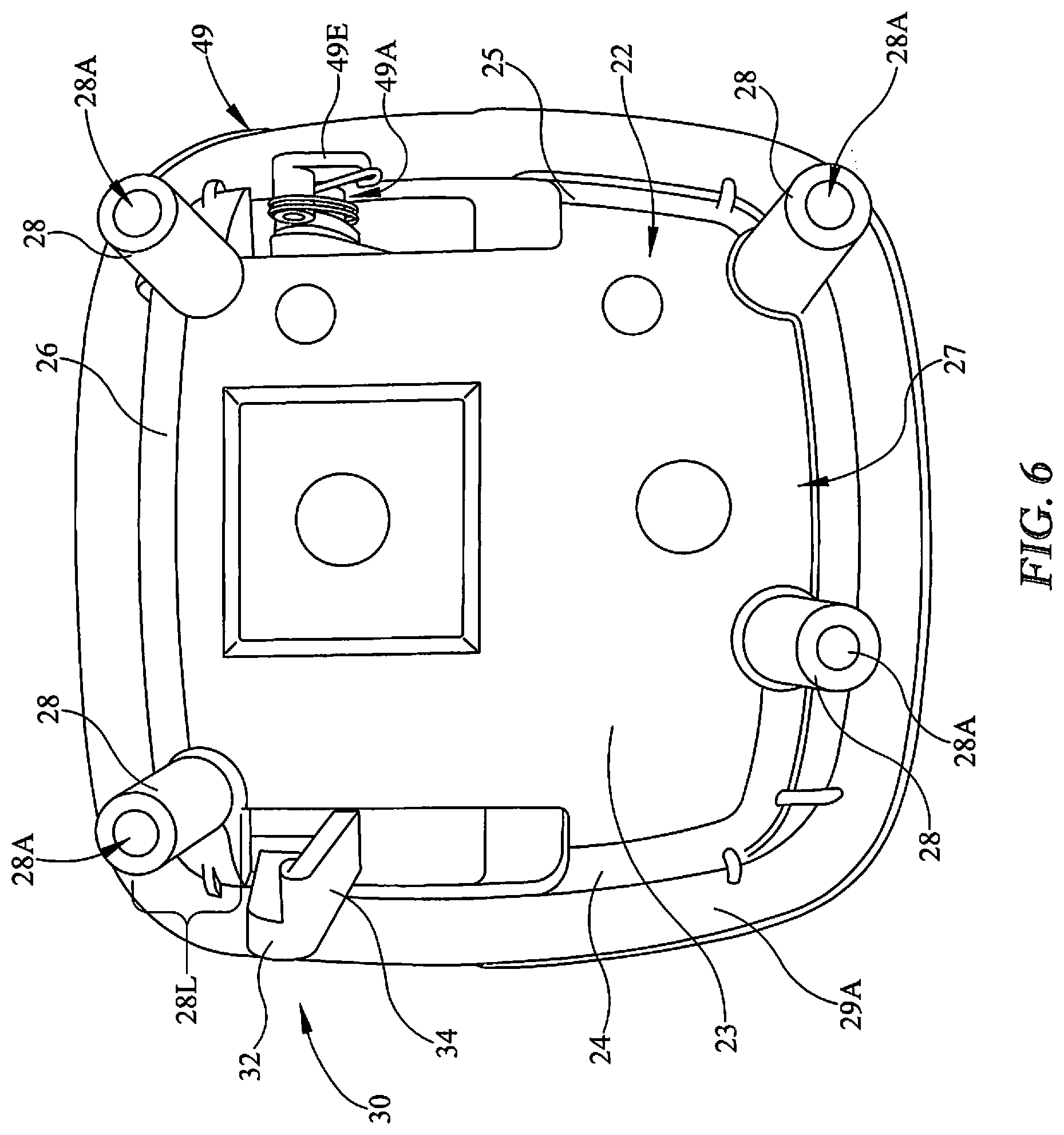 Patent US12448823 Figure 4 – Door handle and locking system