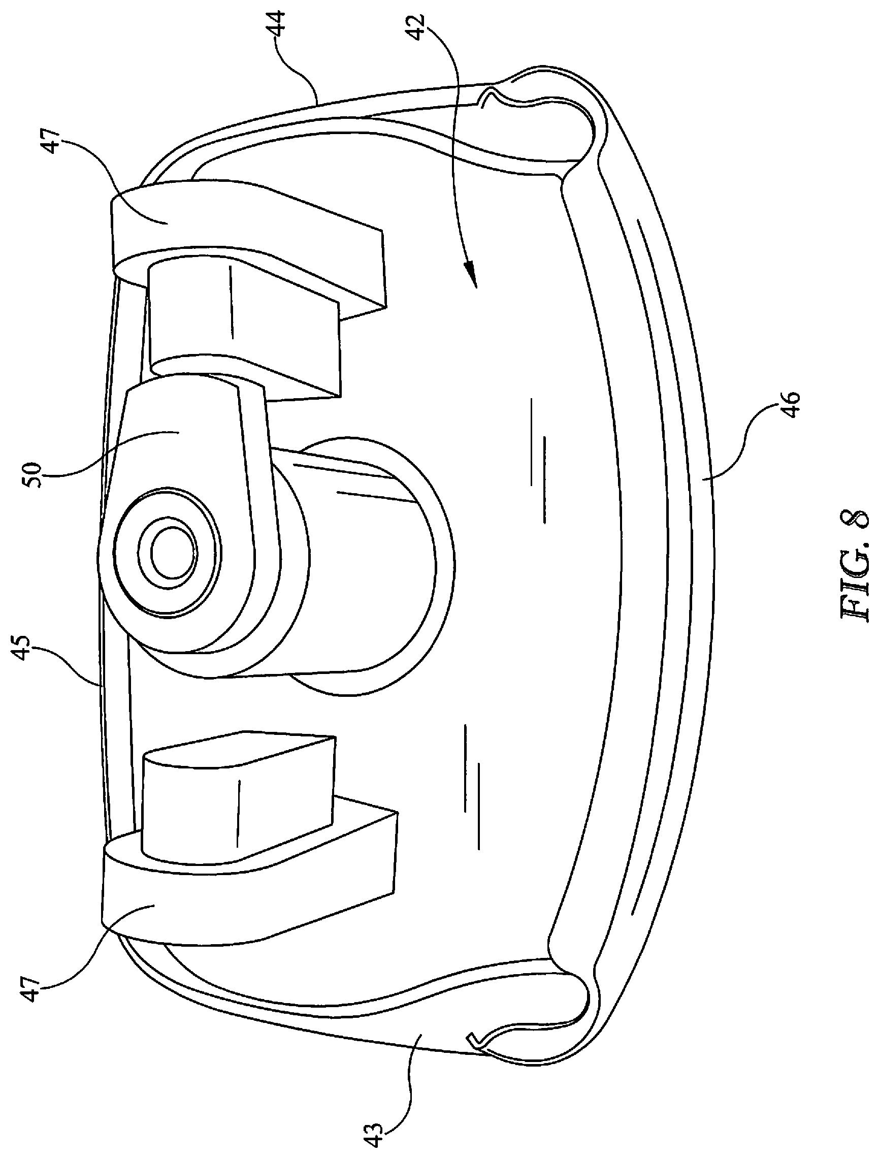 Patent US12448823 Figure 6 – Door handle and locking system