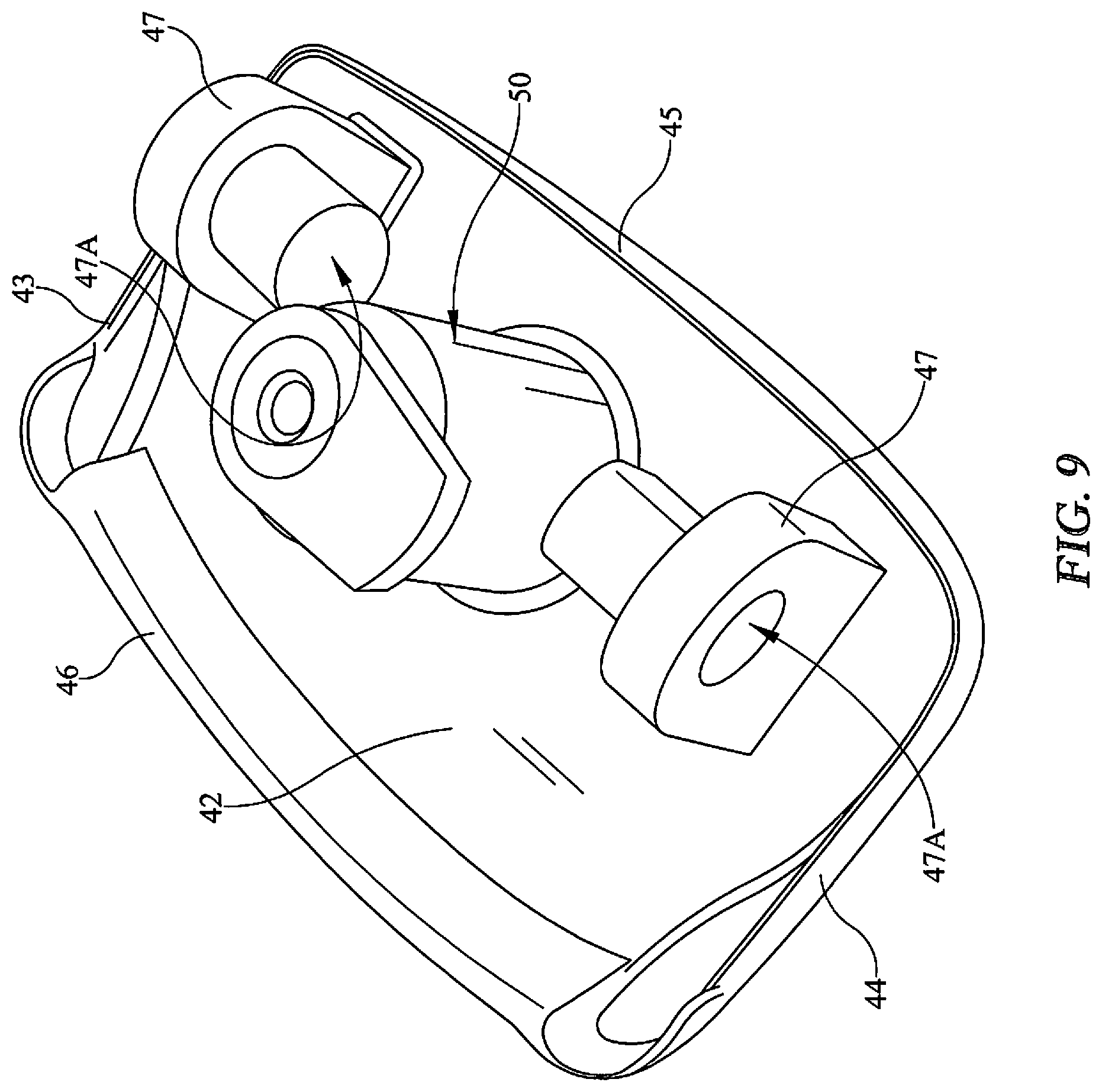 Patent US12448823 Figure 7 – Door handle and locking system