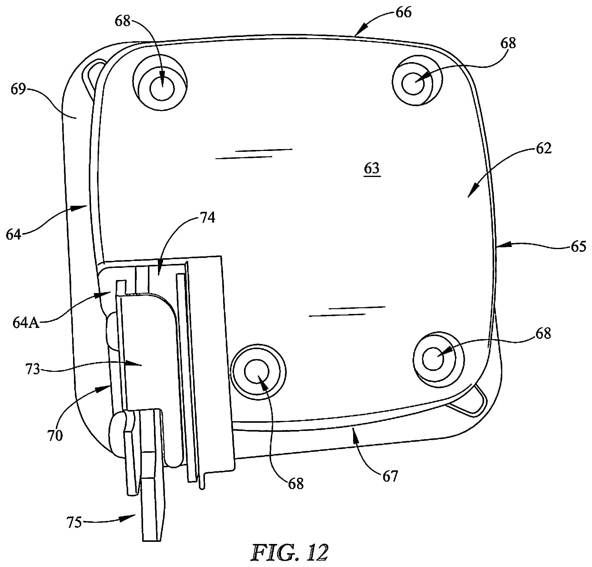 Patent US12448823 Figure 9 – Door handle and locking system