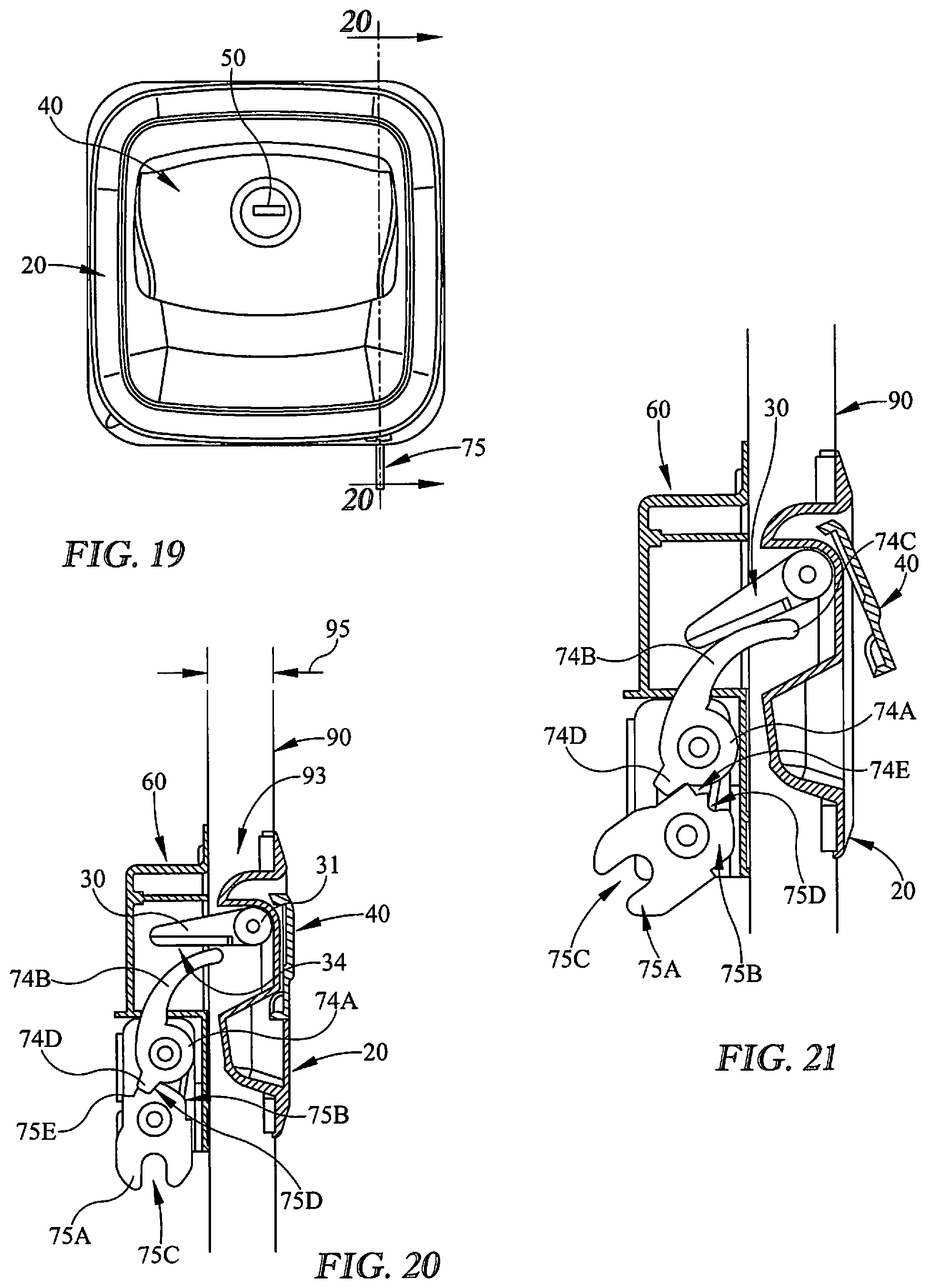 Patent US12448823 Figure 16 – Door handle and locking system