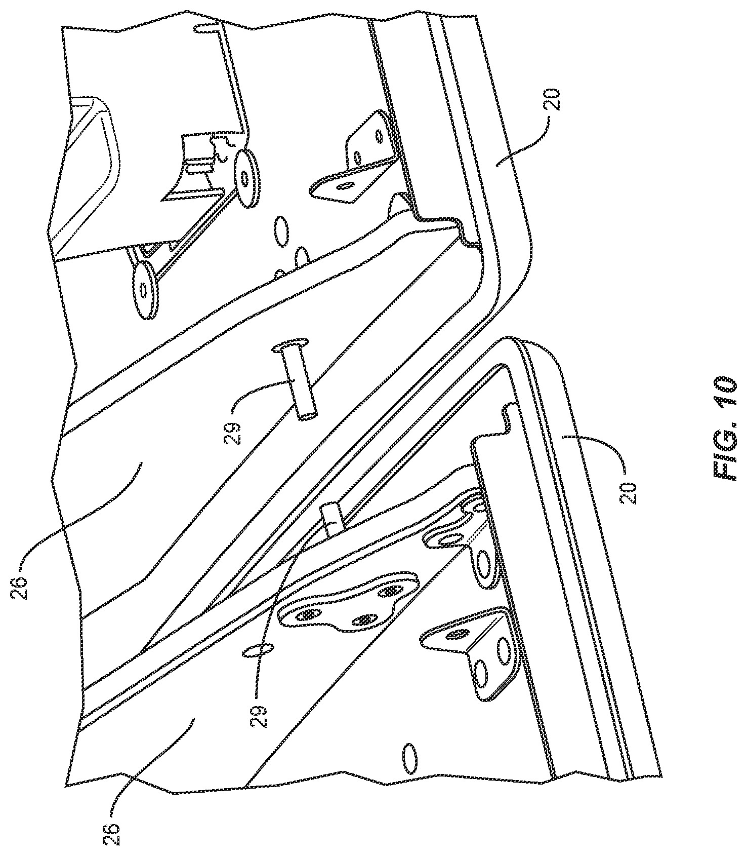 Patent US12448824 Figure 8 – Panel assembly for a vehicle