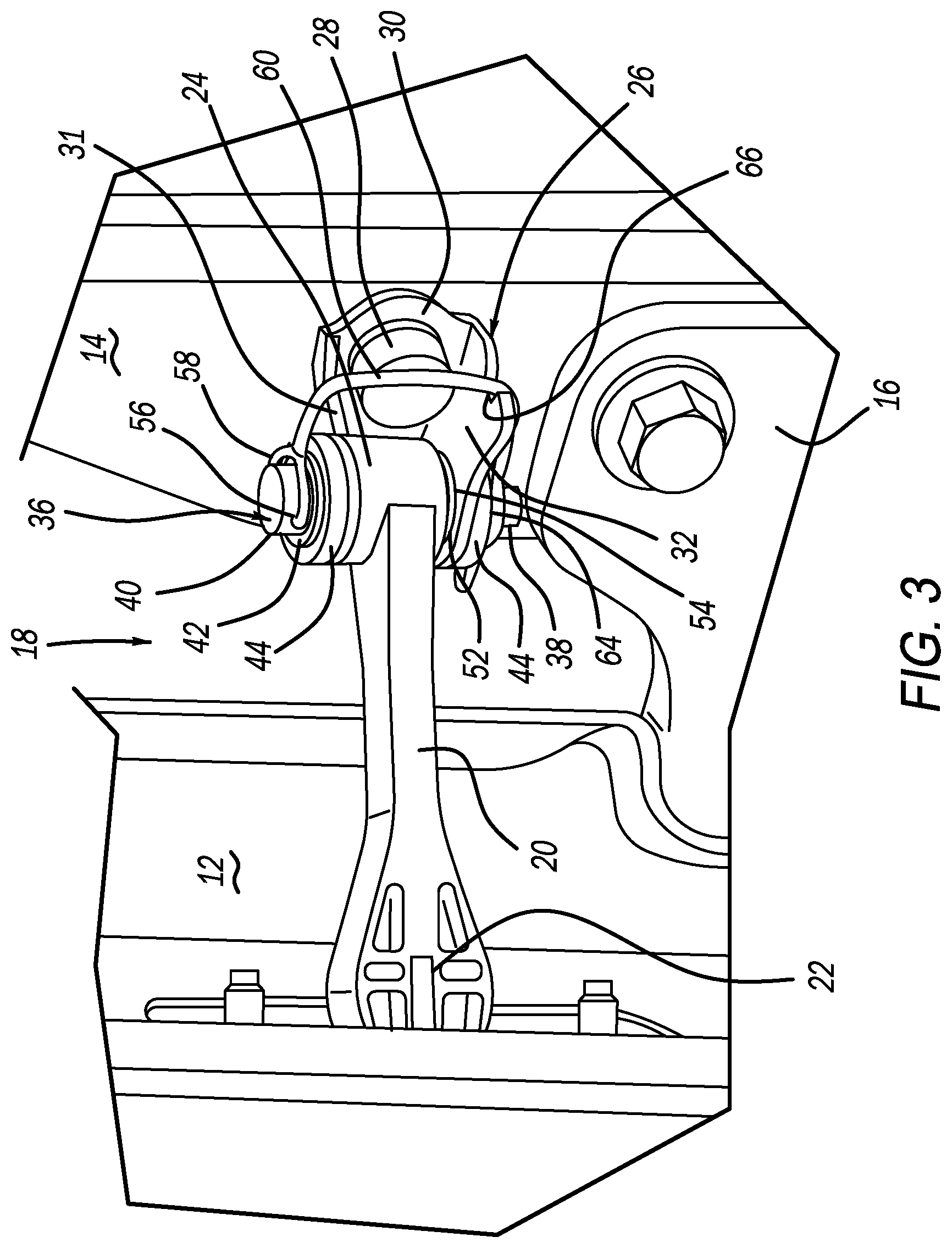 Patent US12448825 Figure 4 – Quick release automotive check strap