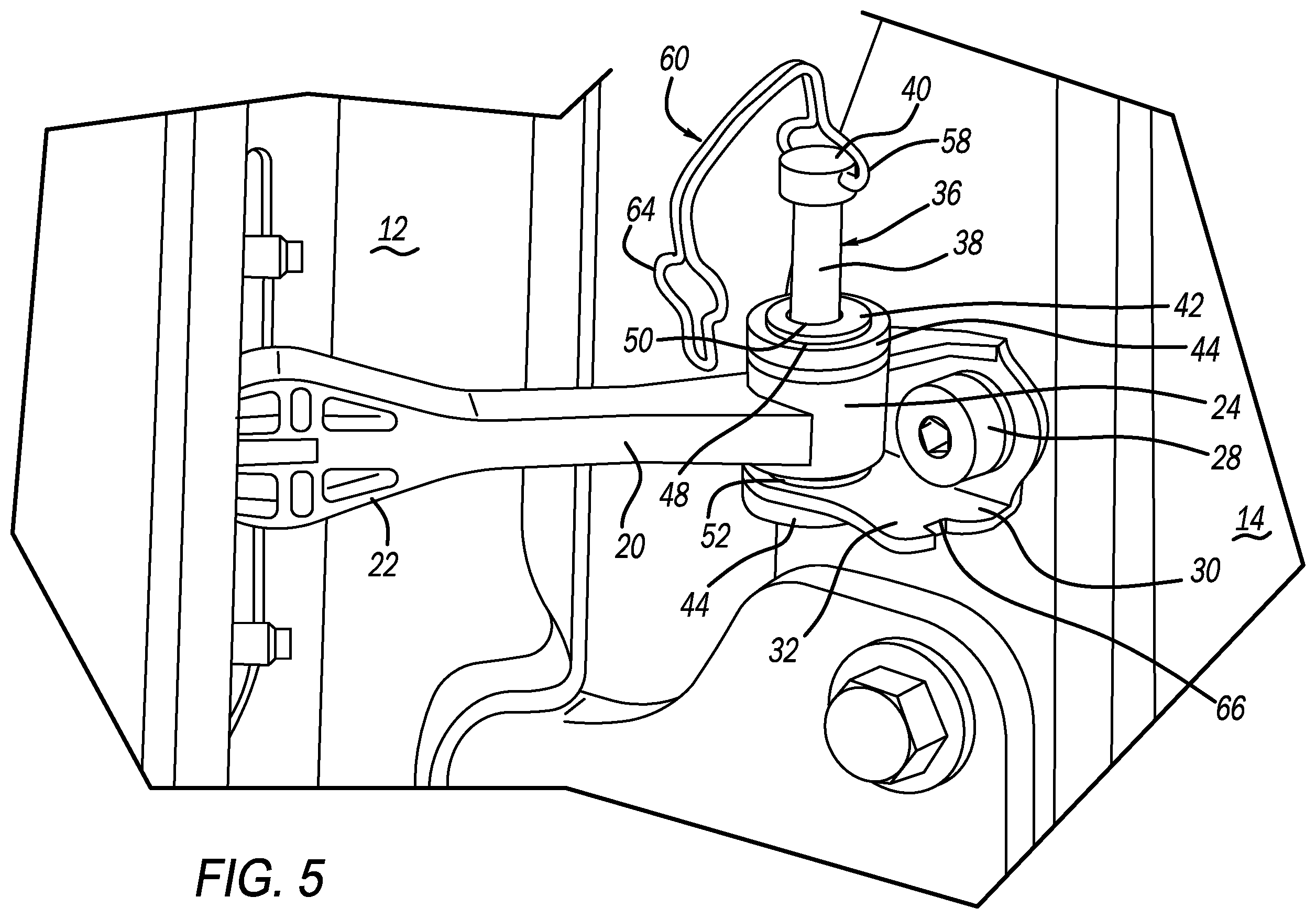 Patent US12448825 Figure 6 – Quick release automotive check strap