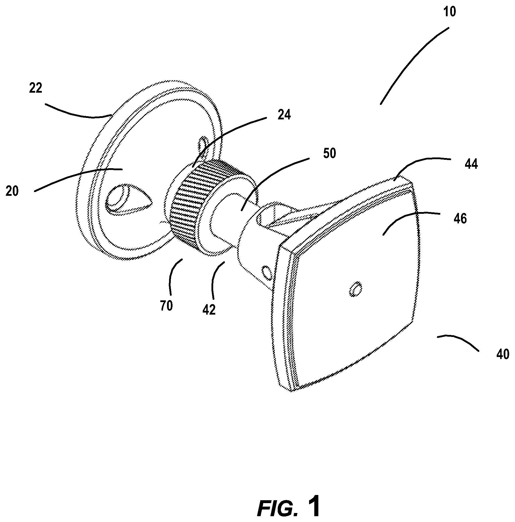 Patent US12448826 Figure 1 – Adjustable door holder