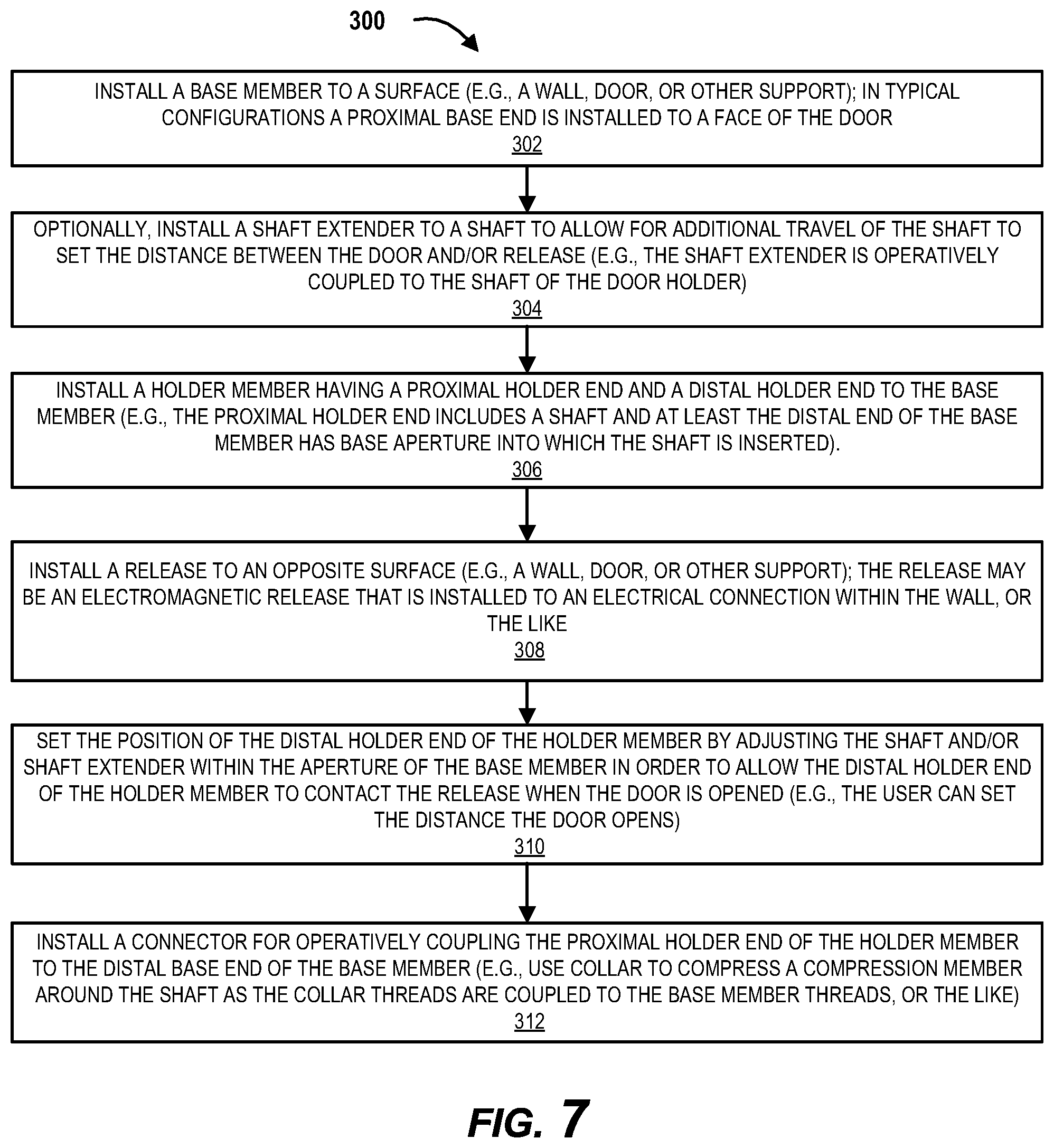 Patent US12448826 Figure 9 – Adjustable door holder
