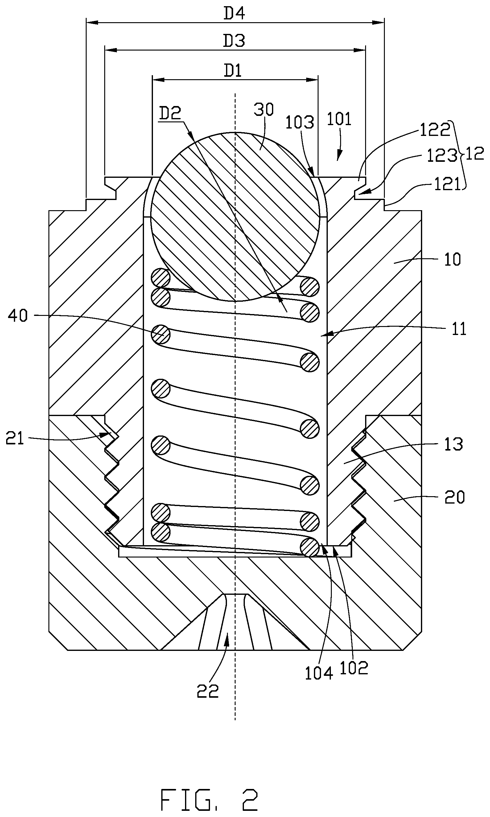 Patent US12448827 Figure 2 – Retention assembly and chassis having the same