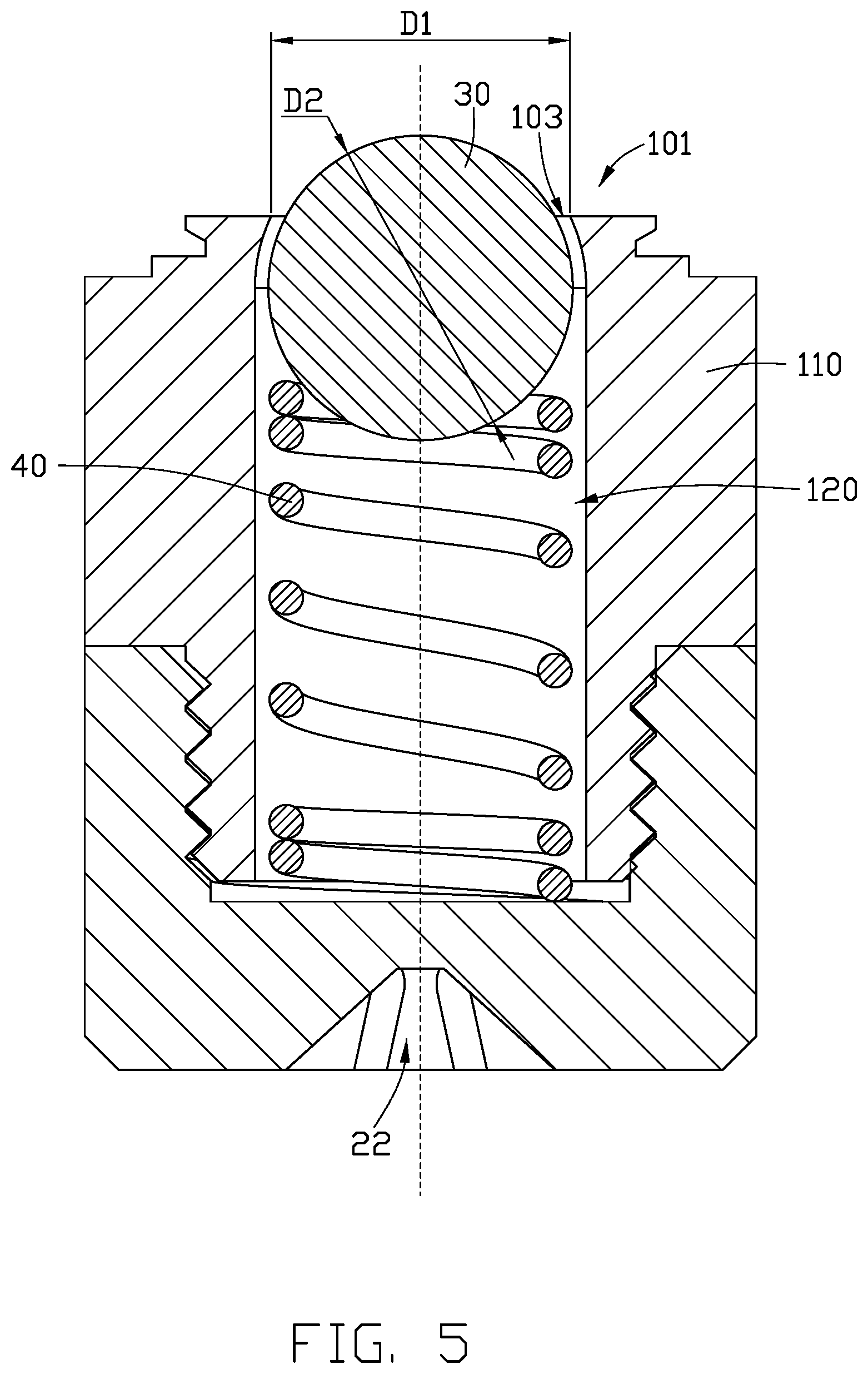 Patent US12448827 Figure 5 – Retention assembly and chassis having the same