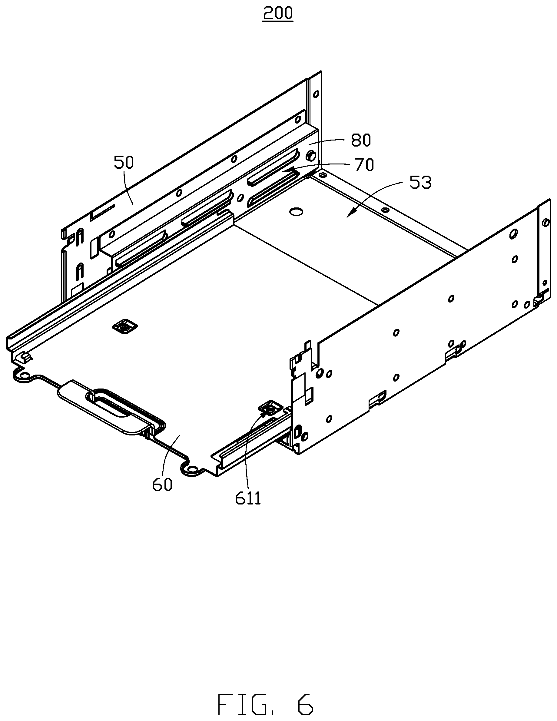 Patent US12448827 Figure 6 – Retention assembly and chassis having the same
