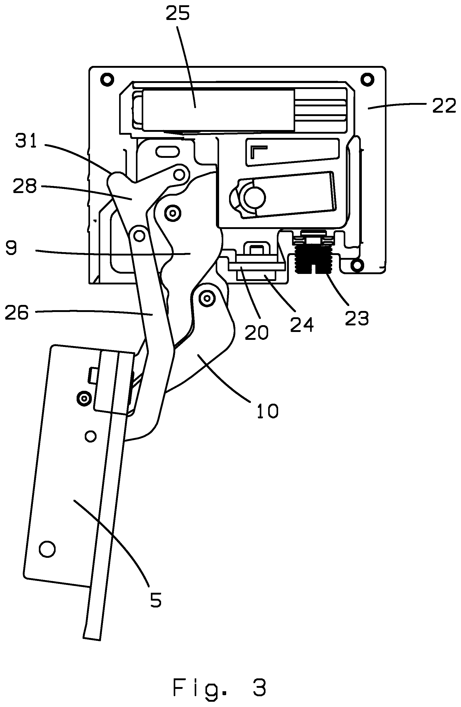 Patent US12448828 Figure 3 – Hinge for furniture
