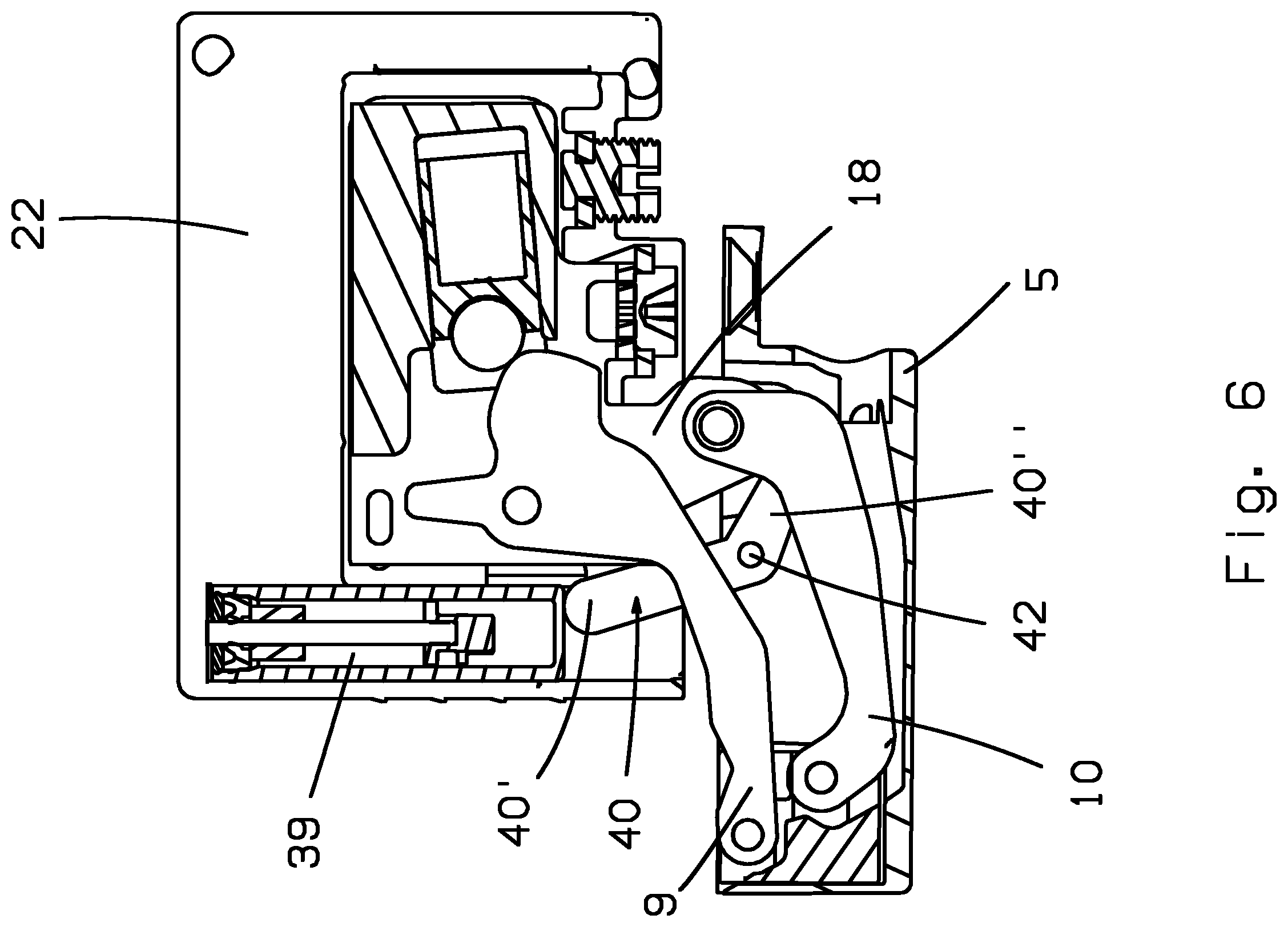Patent US12448828 Figure 6 – Hinge for furniture