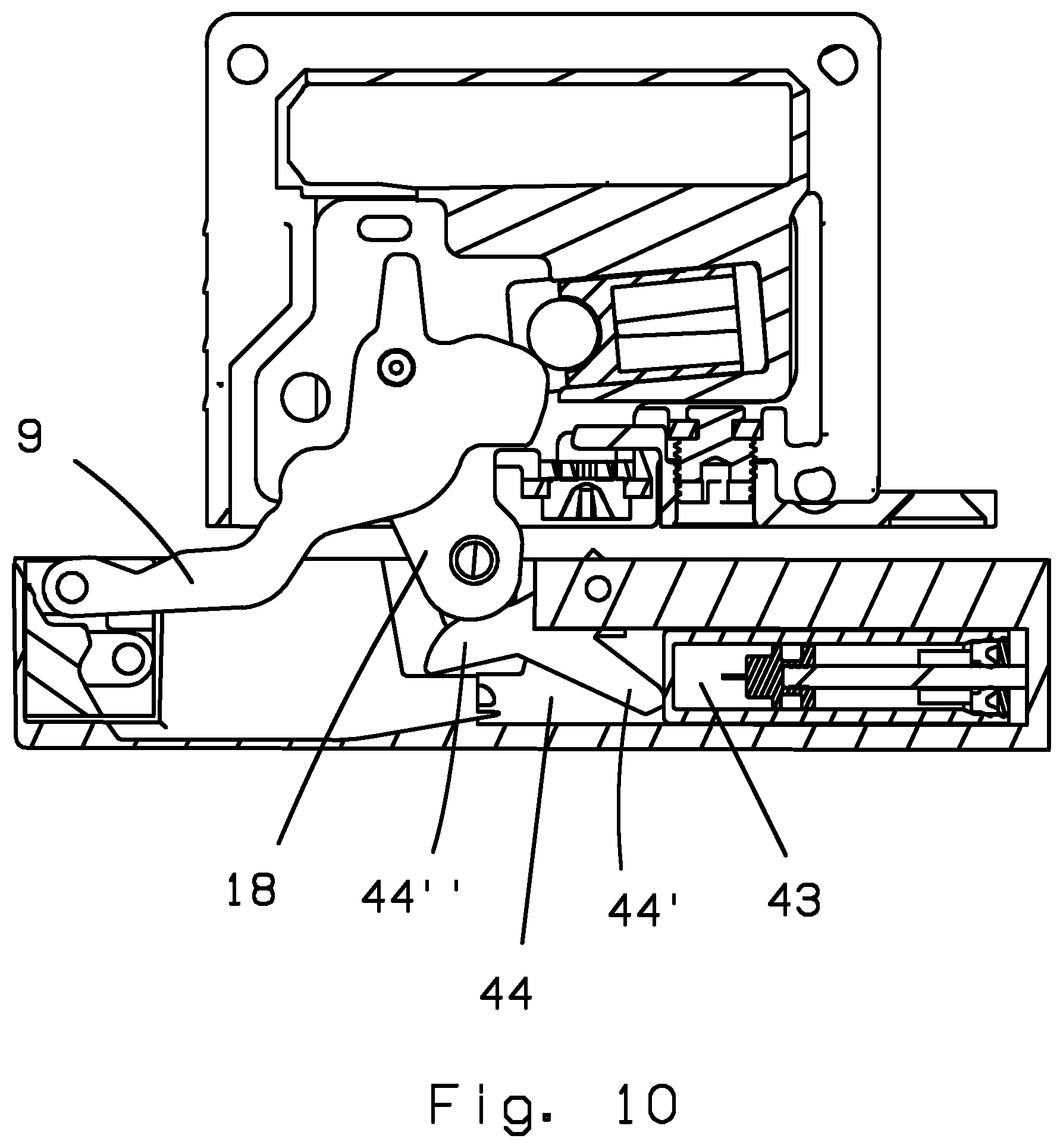 Patent US12448828 Figure 10 – Hinge for furniture