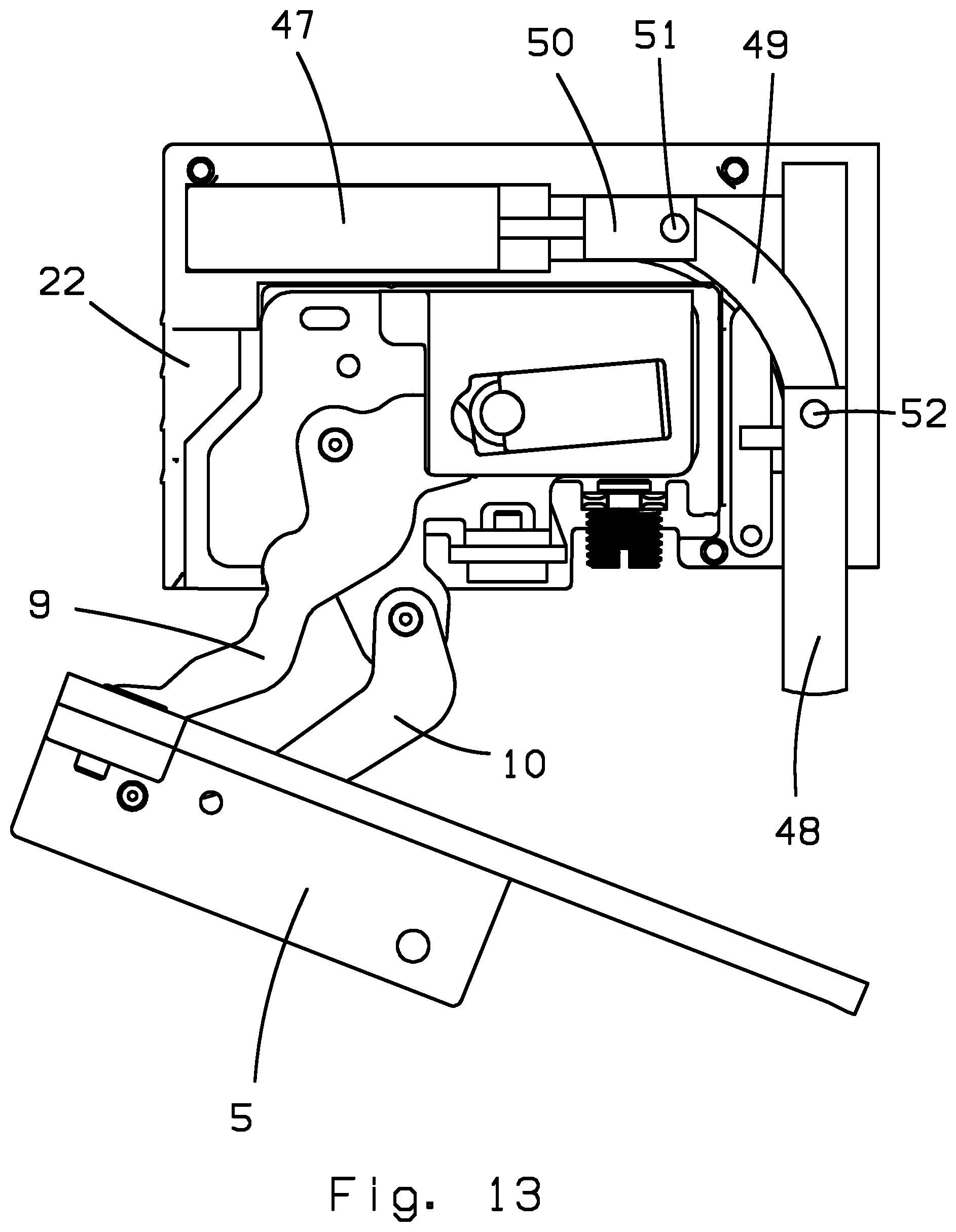 Patent US12448828 Figure 13 – Hinge for furniture