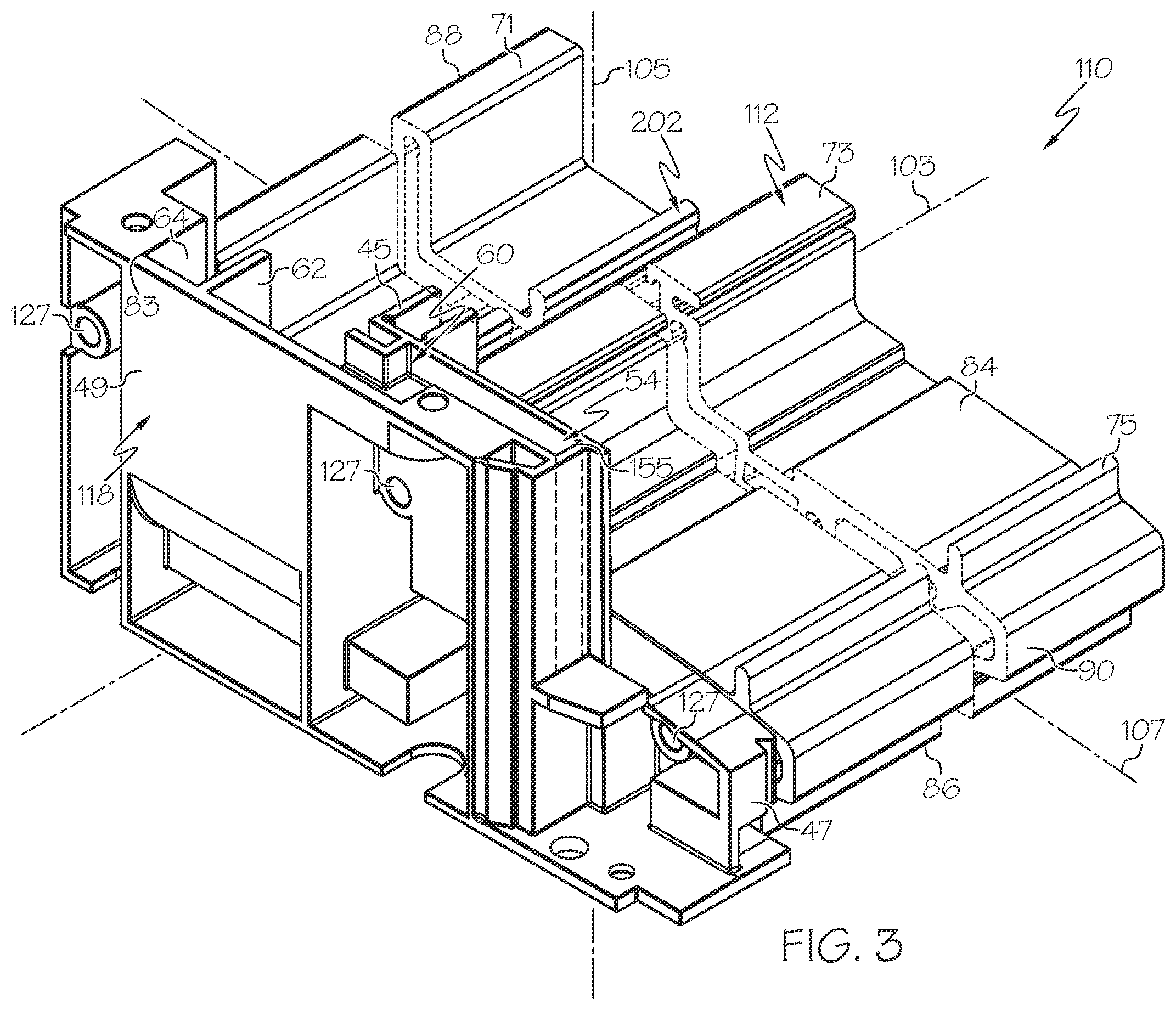 Patent US12448833 Figure 3 – Fenestration unit with sill arrangement fluid management system