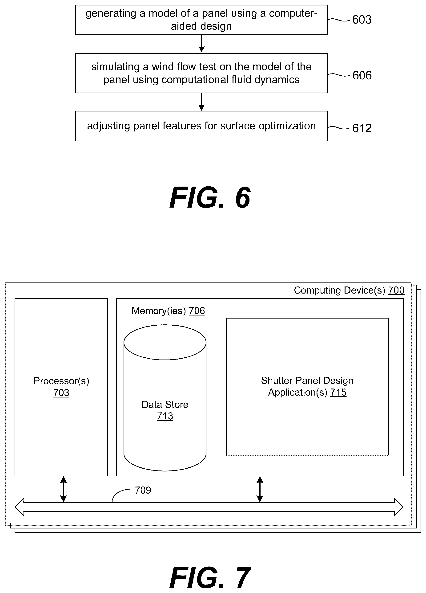 Patent US12448834 Figure 6 – Storm shutter panel systems and method of design
