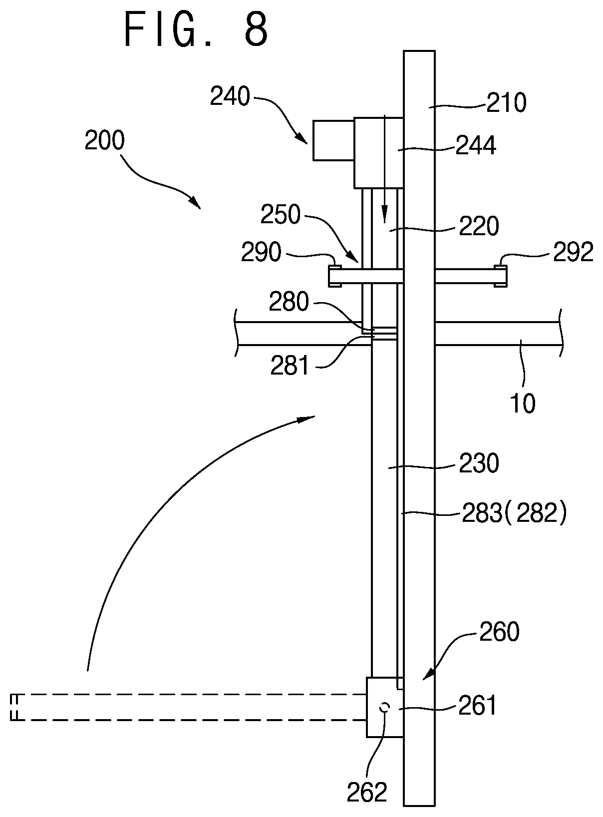 Patent US12448835 Figure 8 – Fireproof shutter and transport apparatus including the same