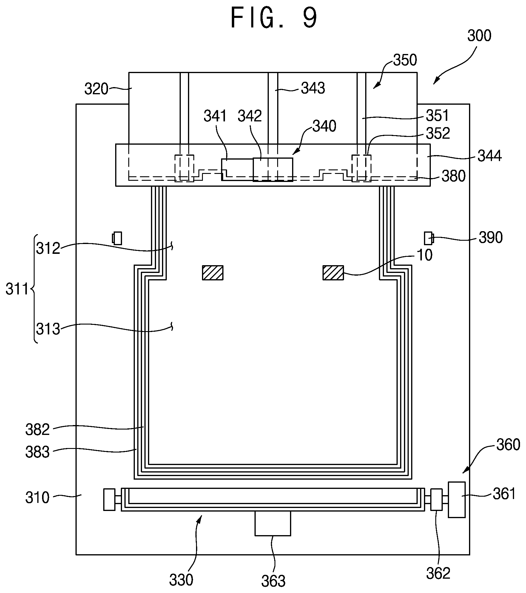 Patent US12448835 Figure 9 – Fireproof shutter and transport apparatus including the same