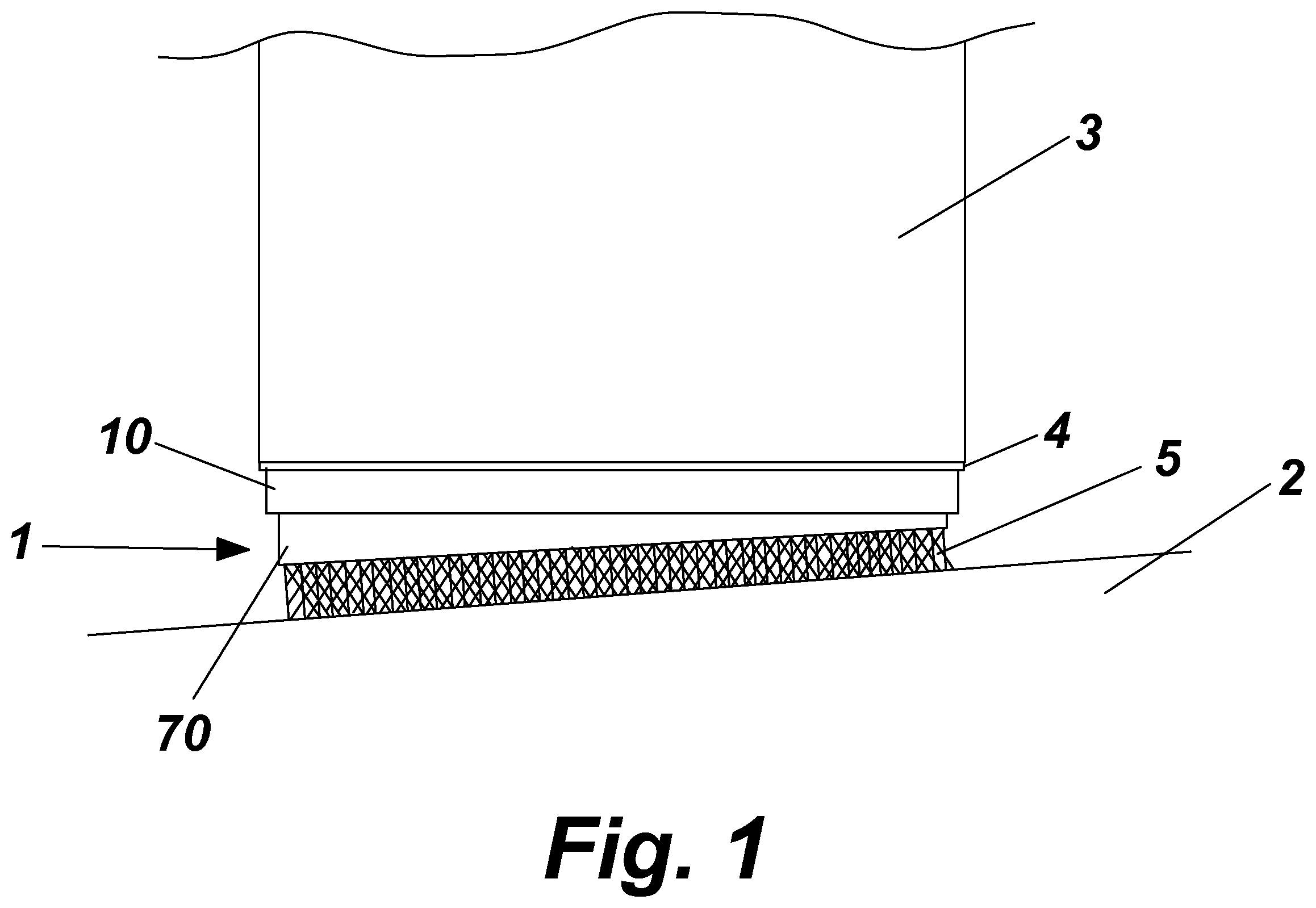 Patent US12448840 Figure 1 – Adjustable vertical barrier for a retractable screen
