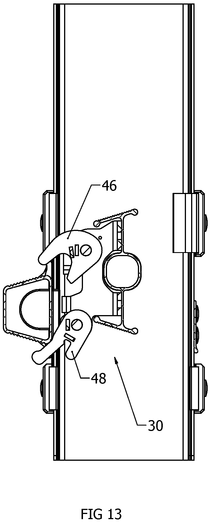 Patent US12448841 Figure 13 – Climbing product having an extendable section lock assembly
