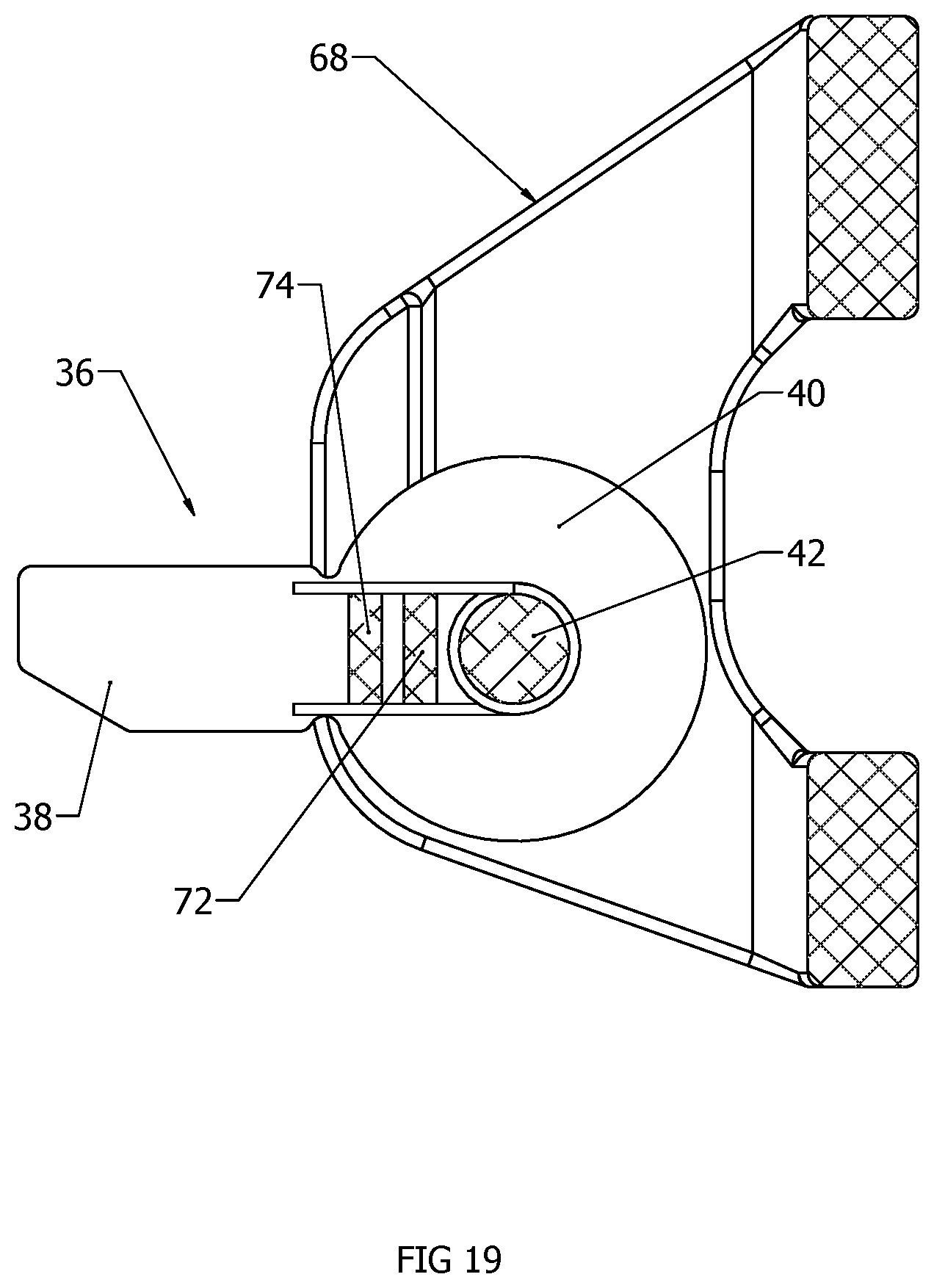 Patent US12448841 Figure 19 – Climbing product having an extendable section lock assembly