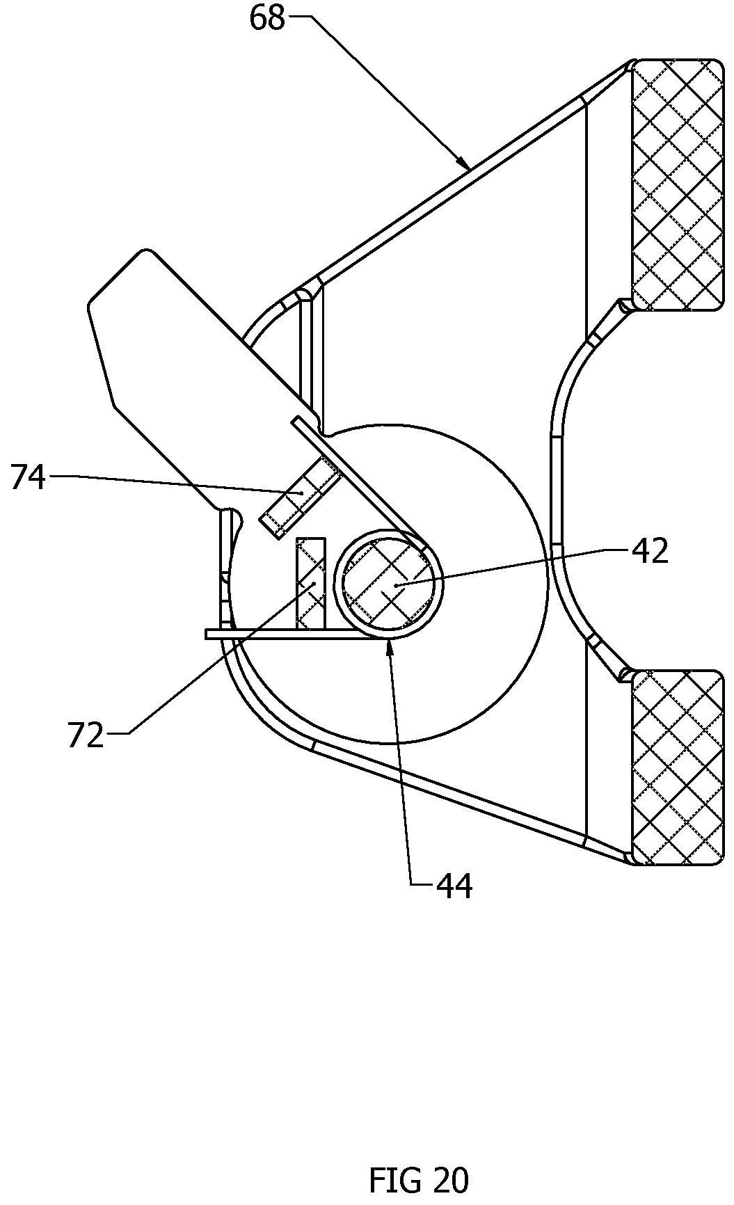 Patent US12448841 Figure 20 – Climbing product having an extendable section lock assembly