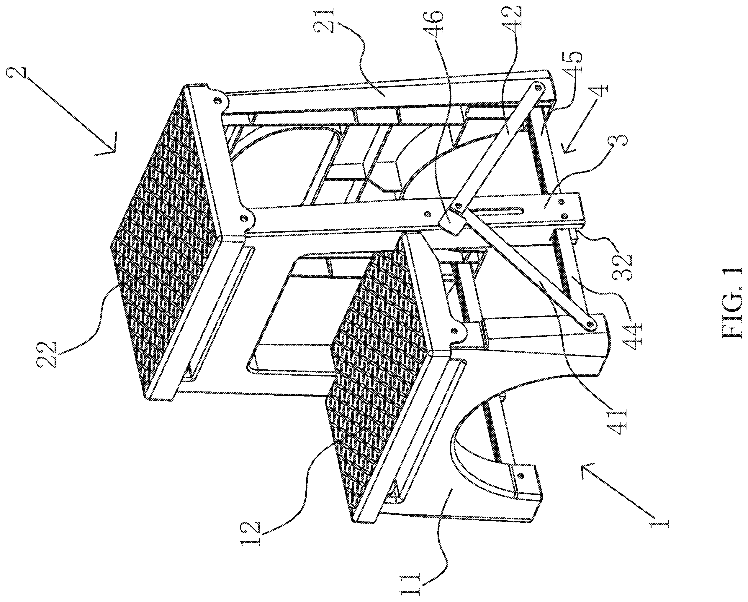 Patent US12448842 Figure 1 – Two-step step stool