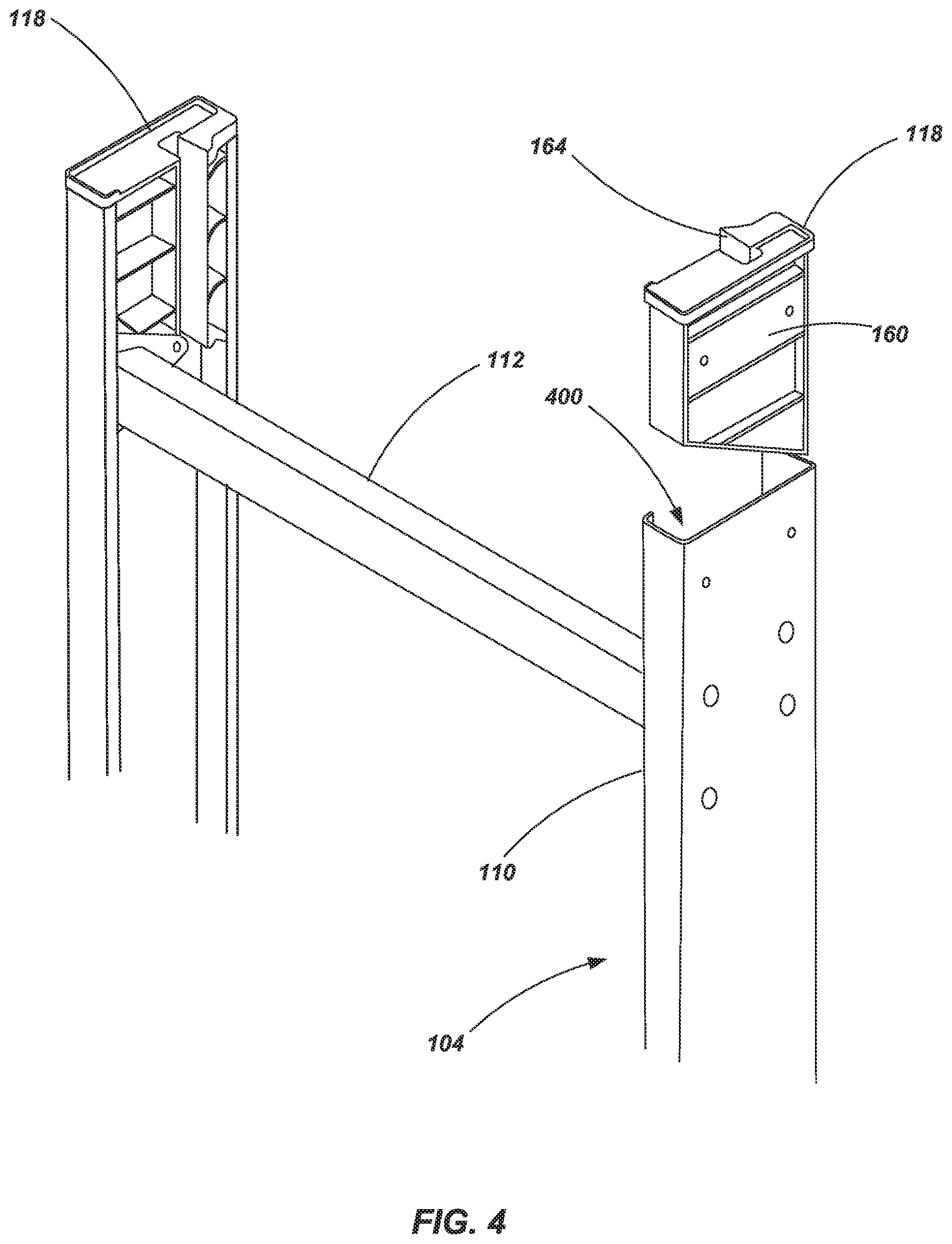 Patent US12448844 Figure 4 – Ladders, mechanisms and components for ladders, and related methods