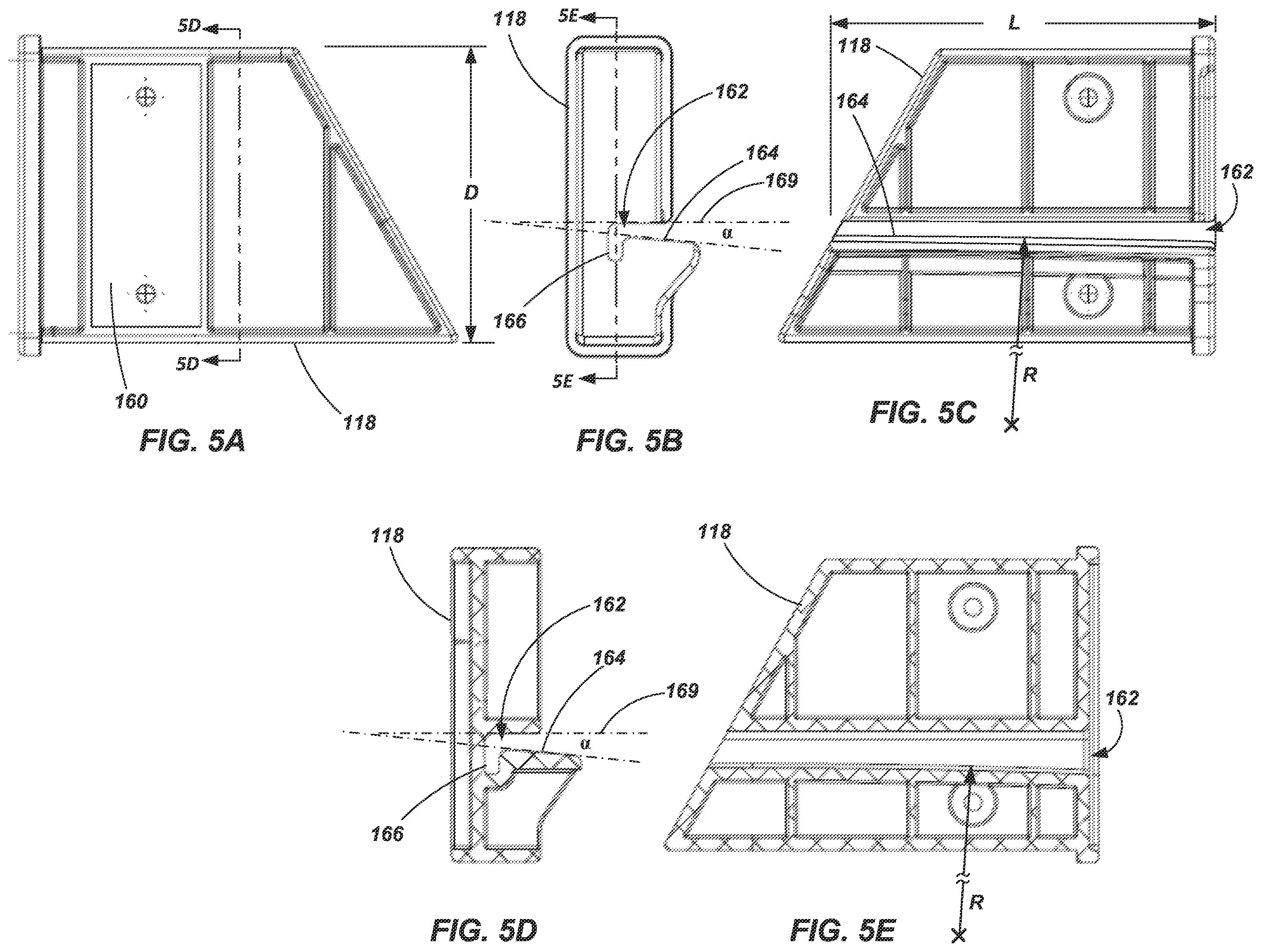 Patent US12448844 Figure 5 – Ladders, mechanisms and components for ladders, and related methods
