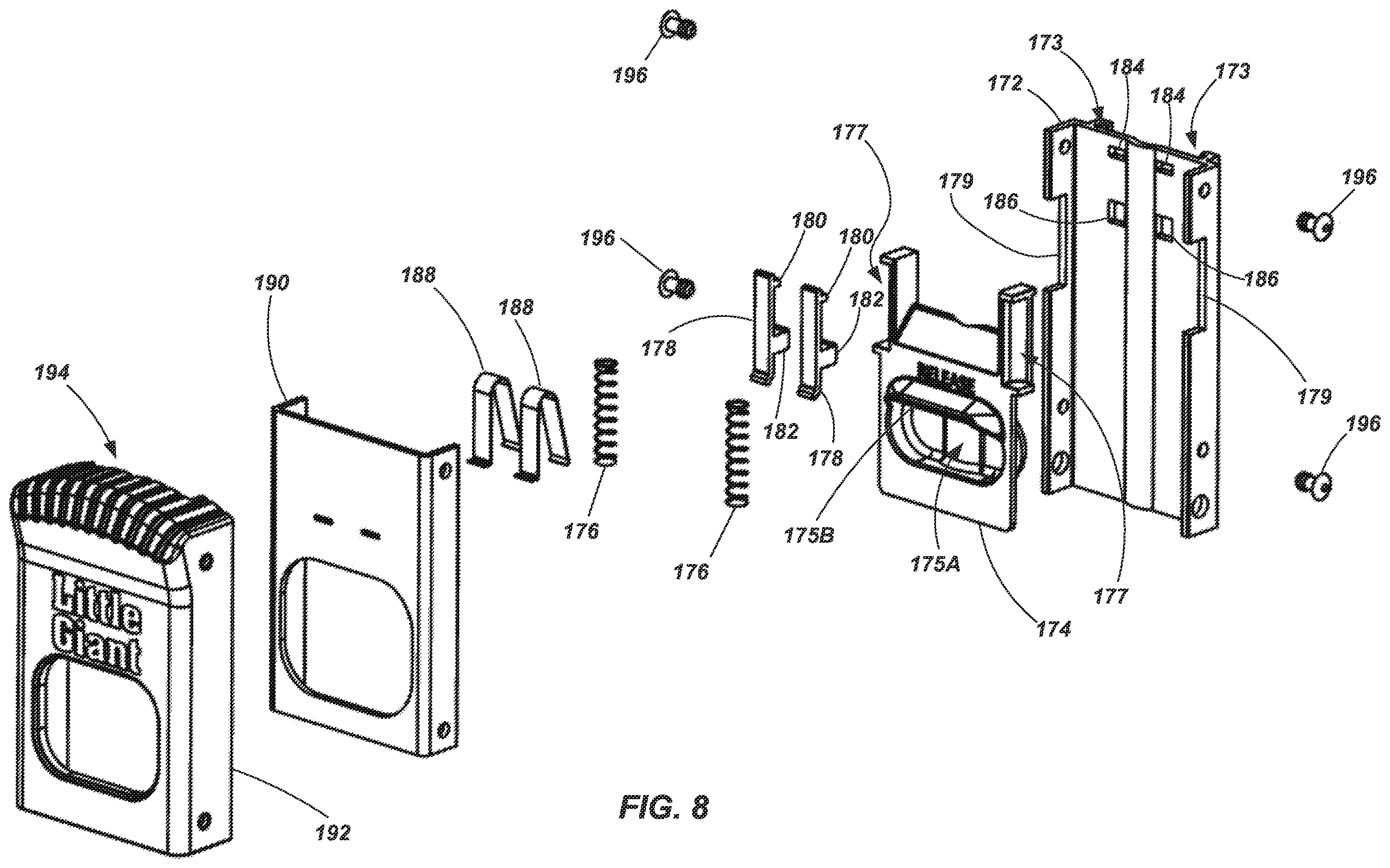 Patent US12448844 Figure 9 – Ladders, mechanisms and components for ladders, and related methods