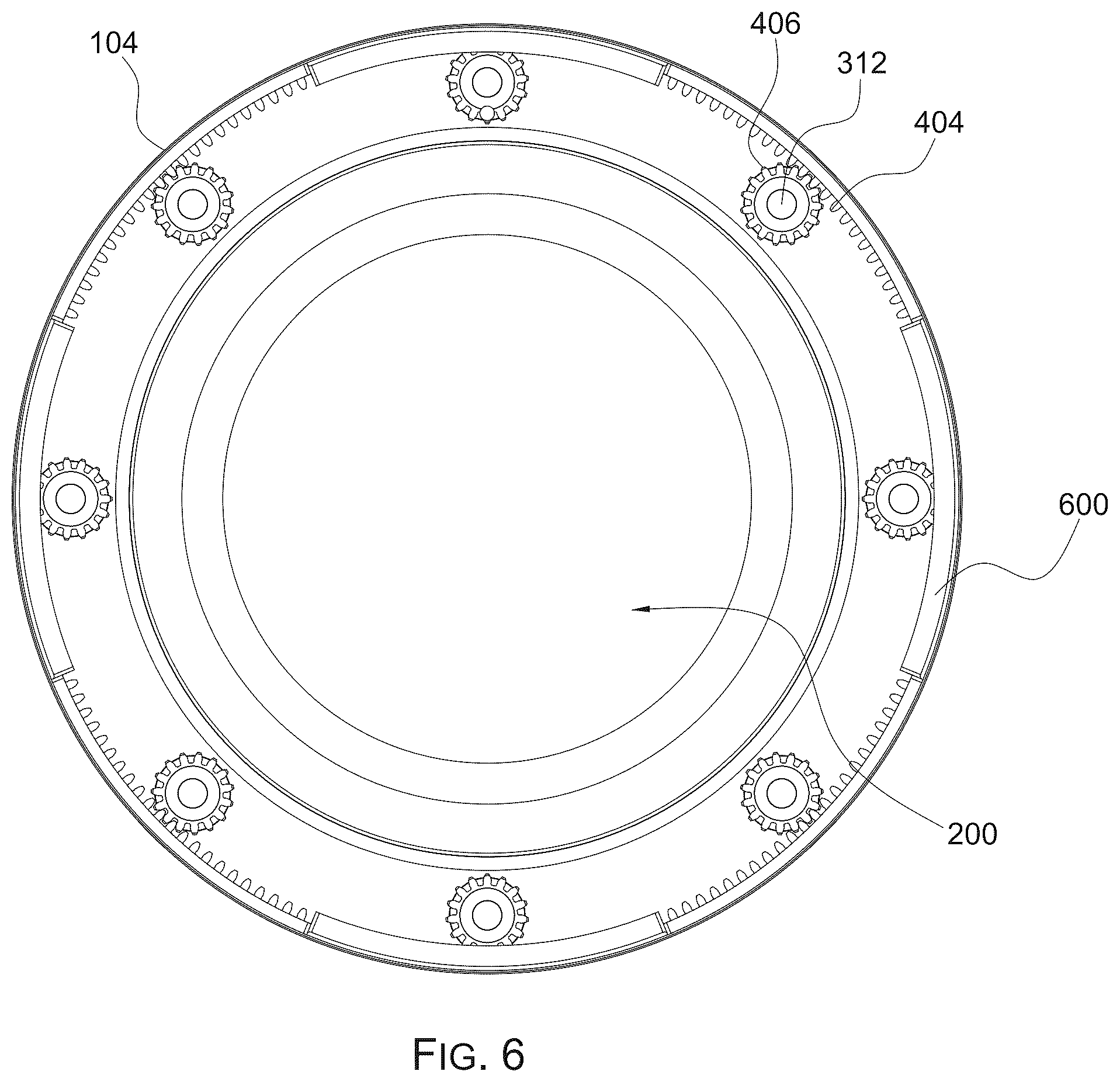 Patent US12448845 Figure 6 – Apparatus with fluid powered drive assemblies and method of fabrication