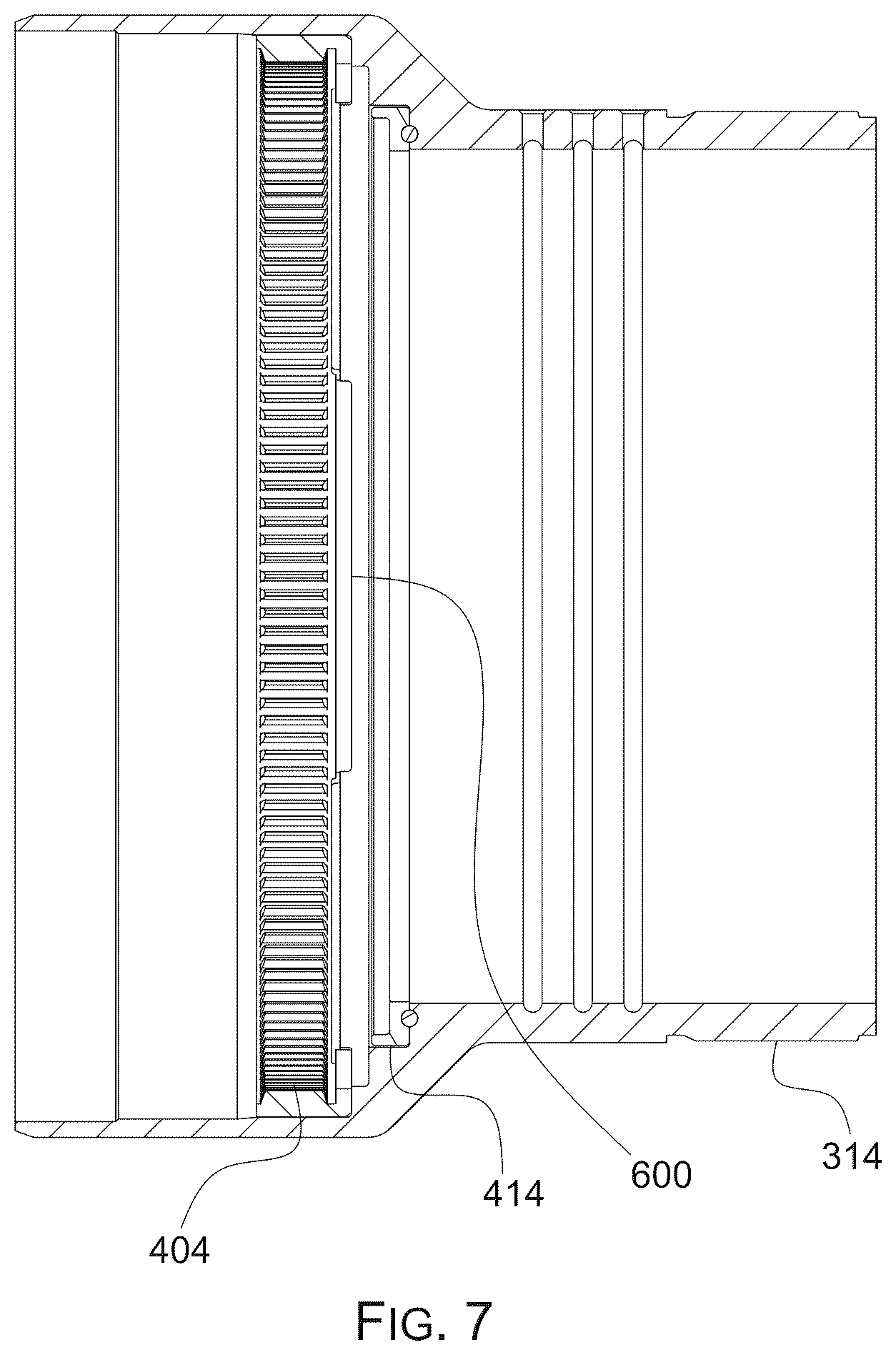 Patent US12448845 Figure 7 – Apparatus with fluid powered drive assemblies and method of fabrication