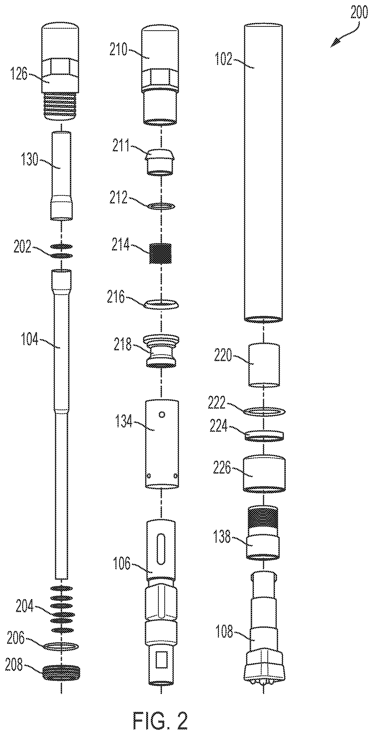 Patent US12448846 Figure 2 – Centre bypass mud hammer