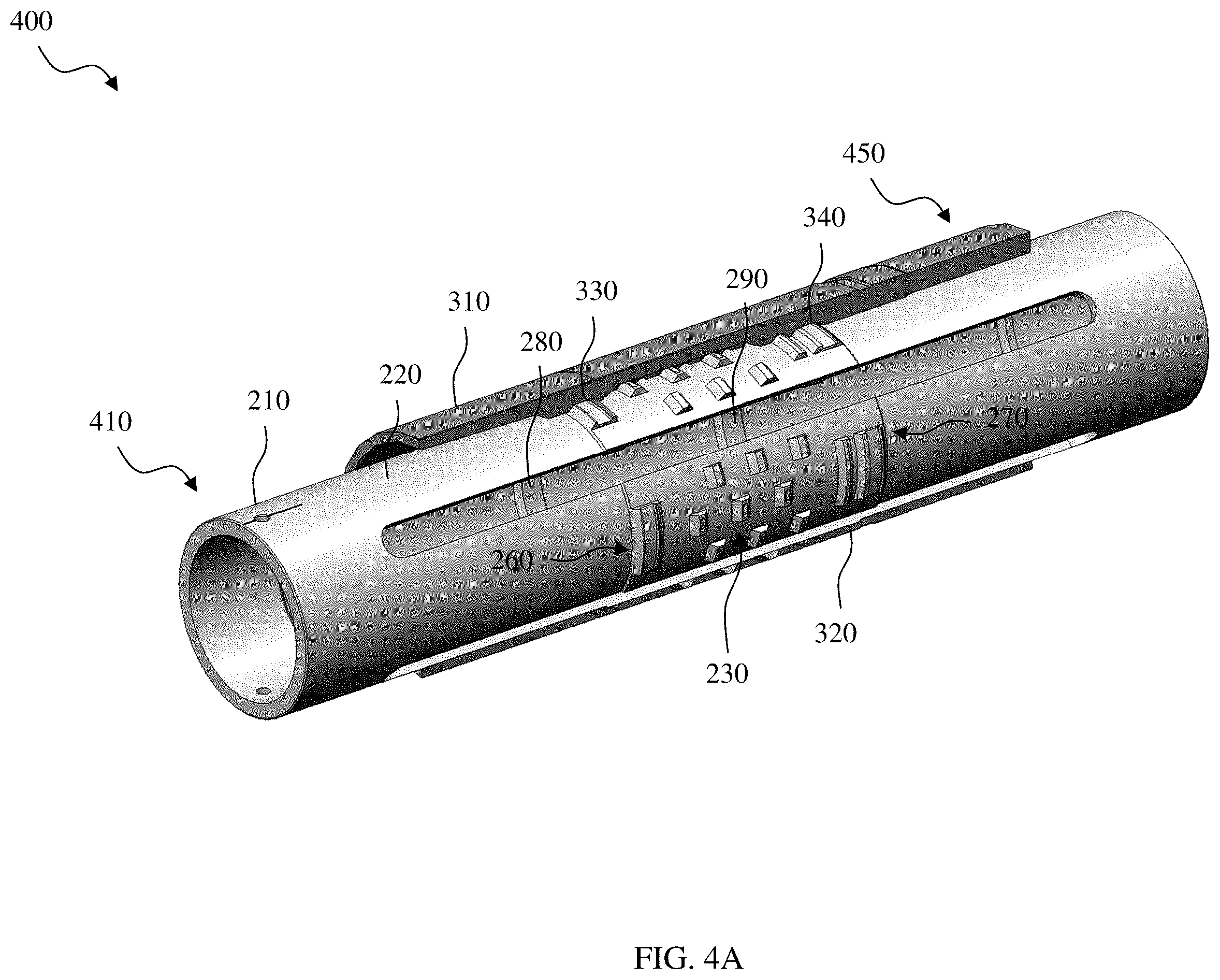 Patent US12448848 Figure 6 – Downhole tool including a packer assembly, a completion assembly, and a removably coupled whipstock assembly