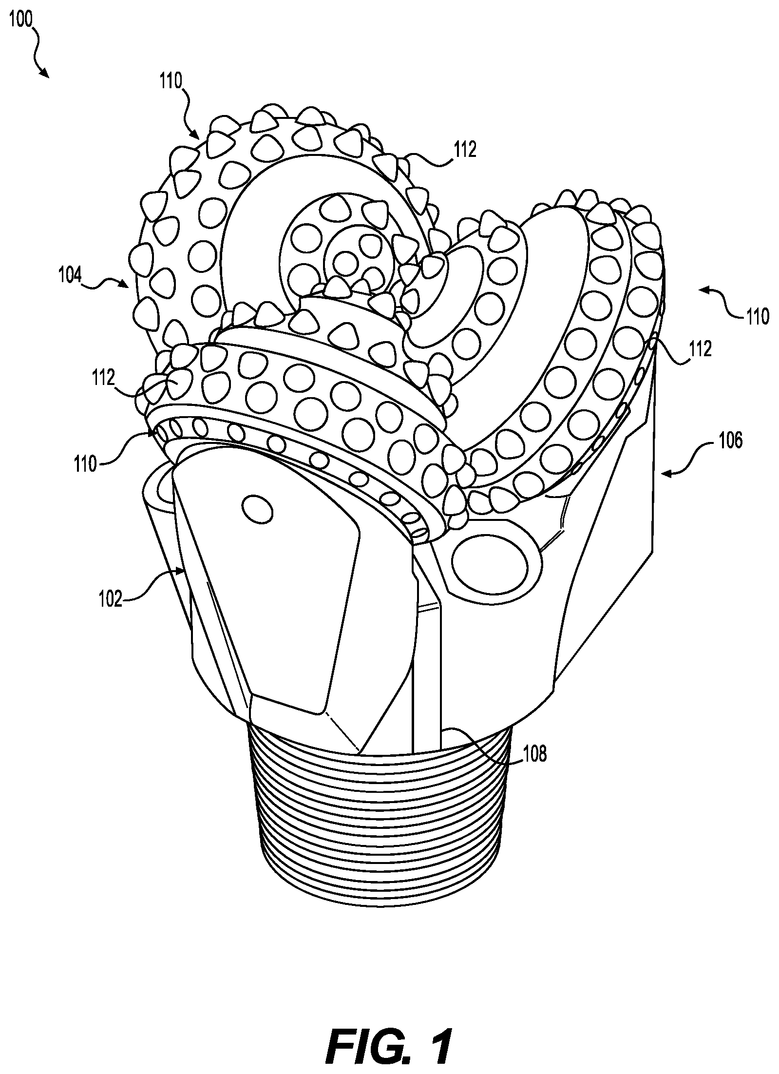 Patent US12448850 Figure 1 – Bearing materials for tricone bit rolling elements