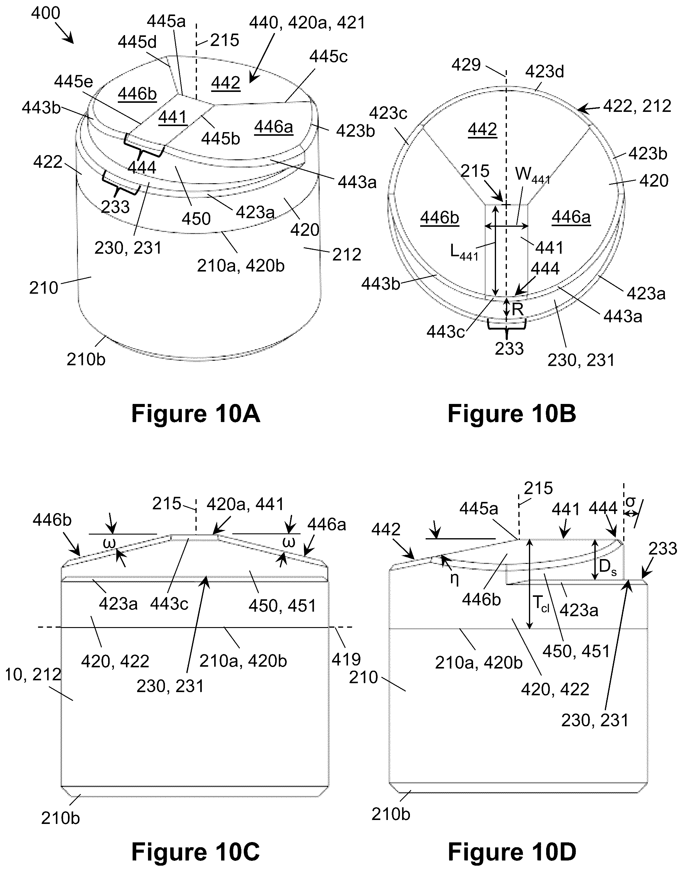 Patent US12448852 Figure 11 – Fixed cutter drill bits and cutter element with secondary cutting edges for same