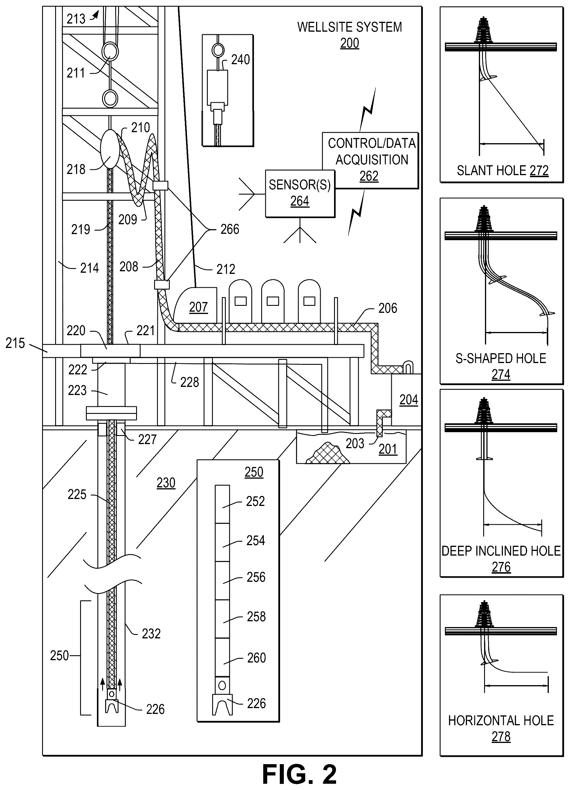 Patent US12448855 Figure 2 – Oilfield data processing using distributed devices