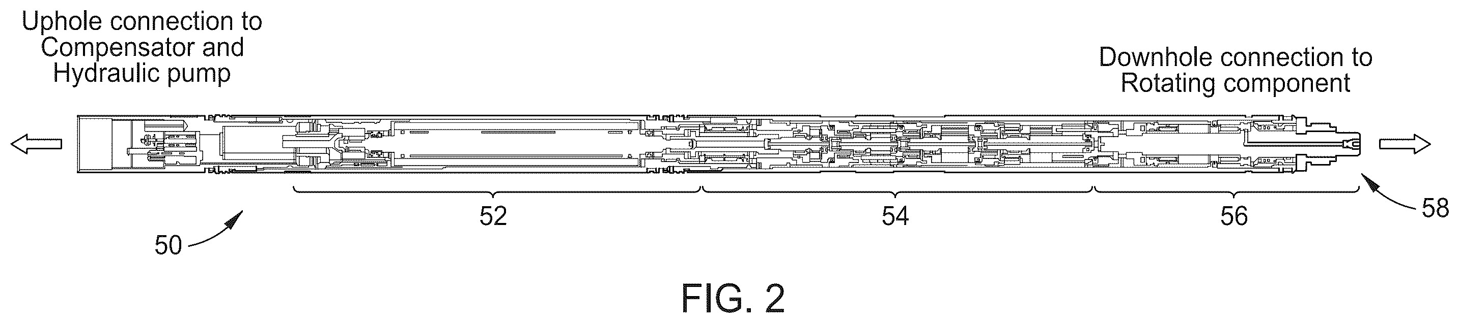Patent US12448859 Figure 2 – Rotary tool hydraulic power system