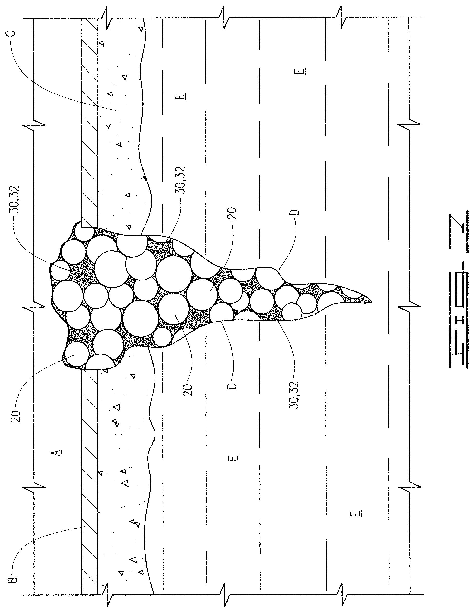 Patent US12448865 Figure 6 – Method for temporary closure of perforation tunnels