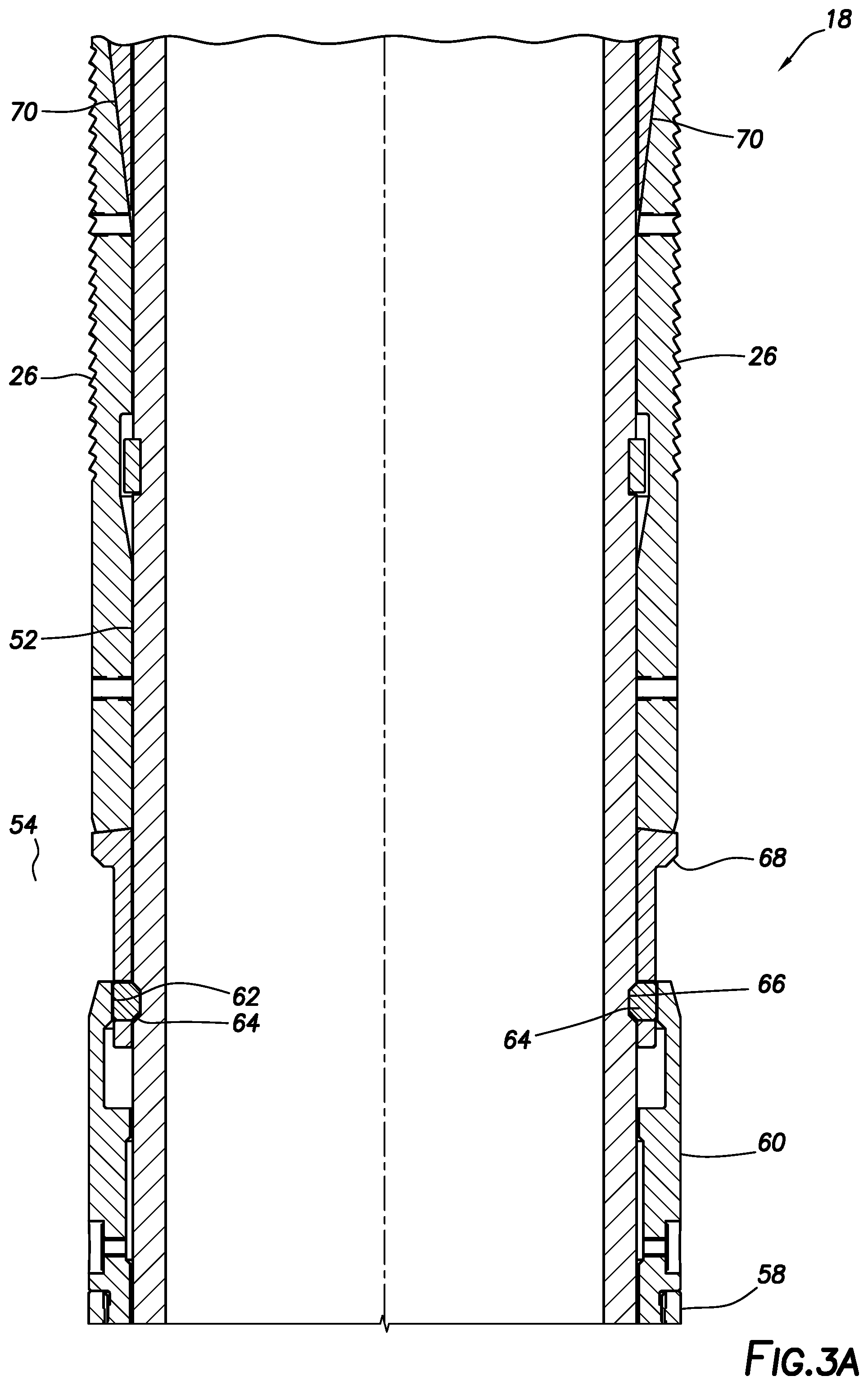 Patent US12448872 Figure 4 – Liner hanger with mechanically locked hydraulic actuator