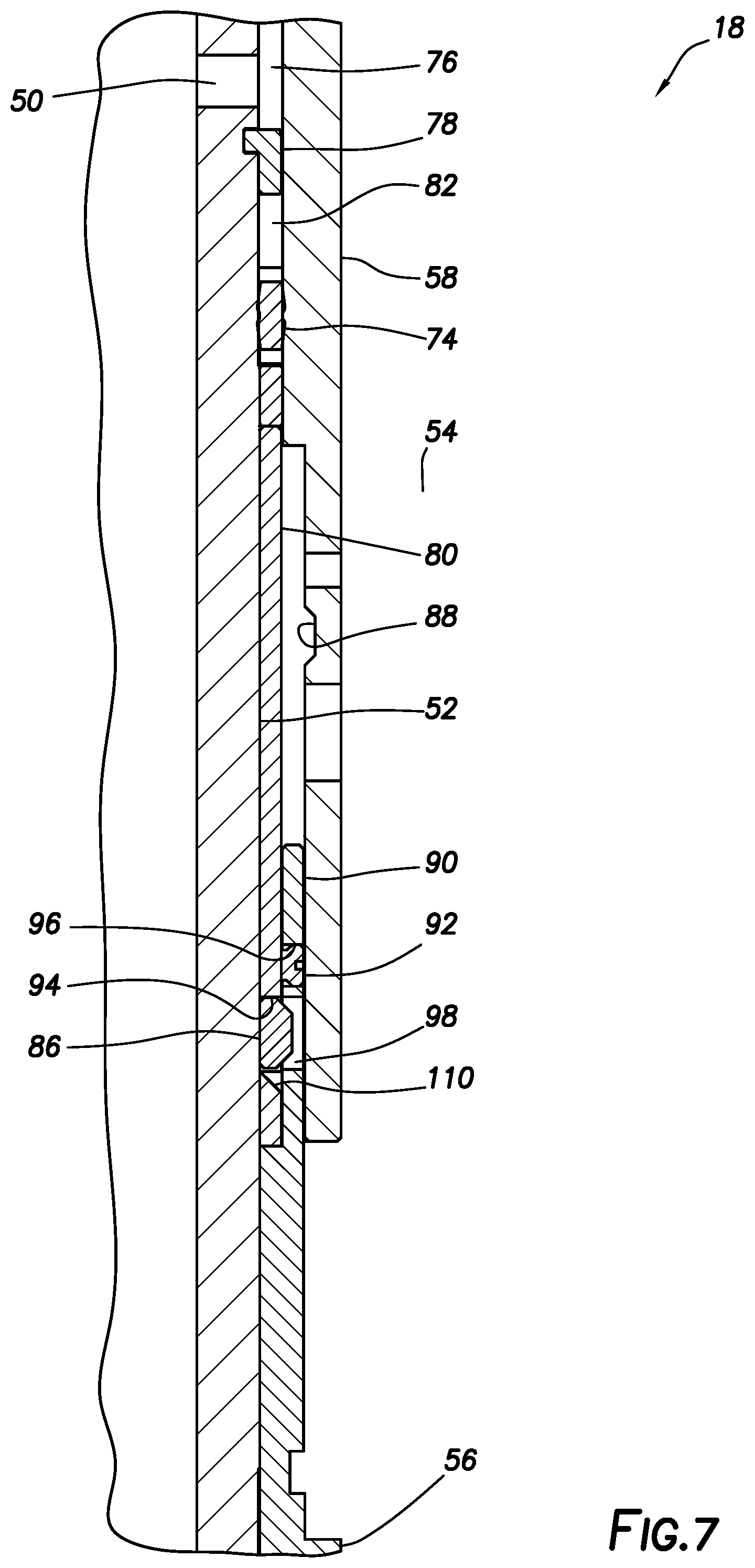 Patent US12448872 Figure 9 – Liner hanger with mechanically locked hydraulic actuator