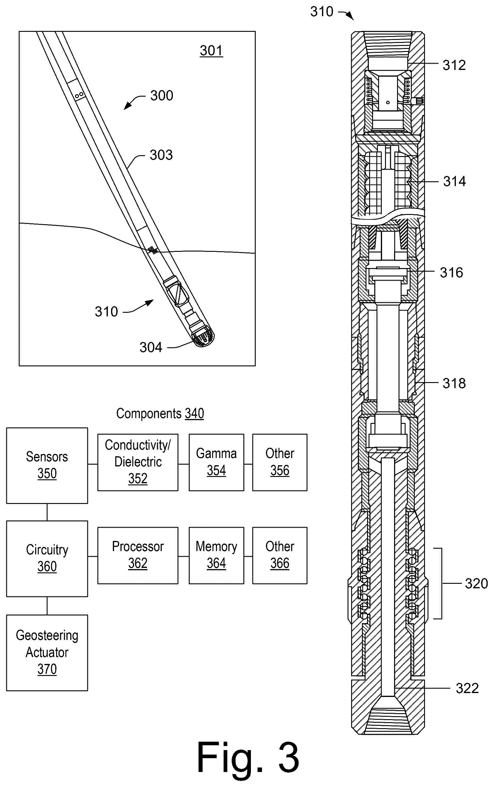 Patent US12448879 Figure 3 – Geosteering control framework