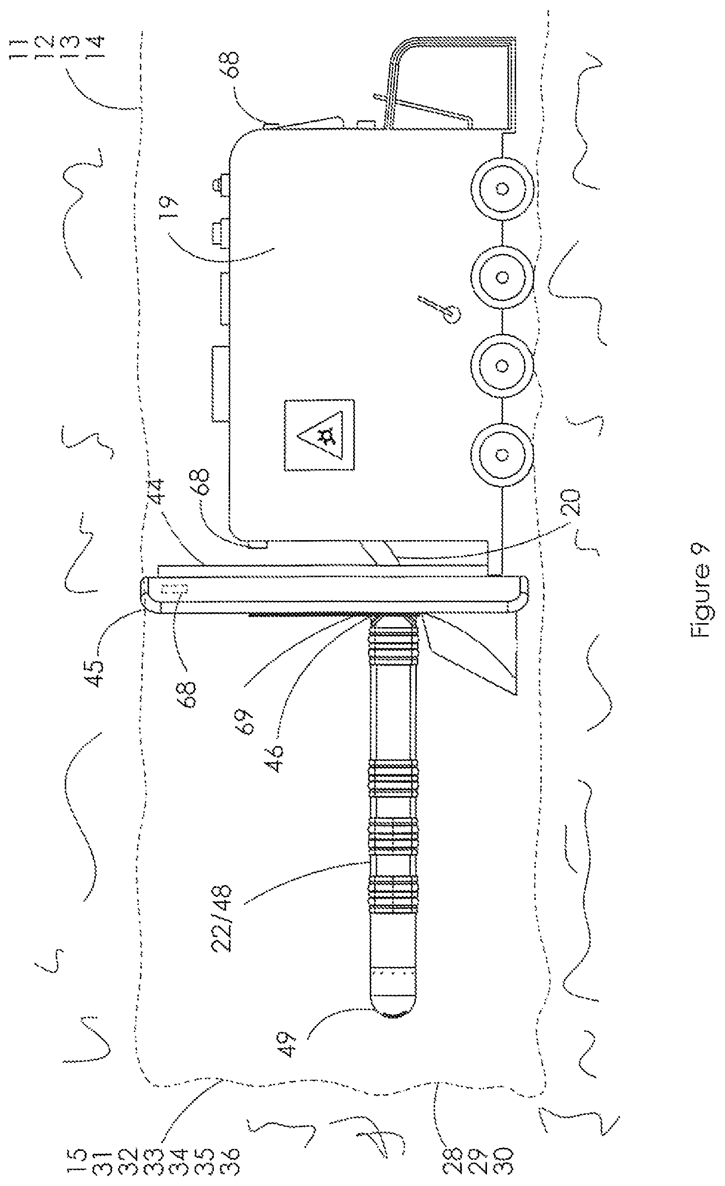 Patent US12448888 Figure 9 – Method and apparatus for using electro-magnetic radiation in narrow vein mining