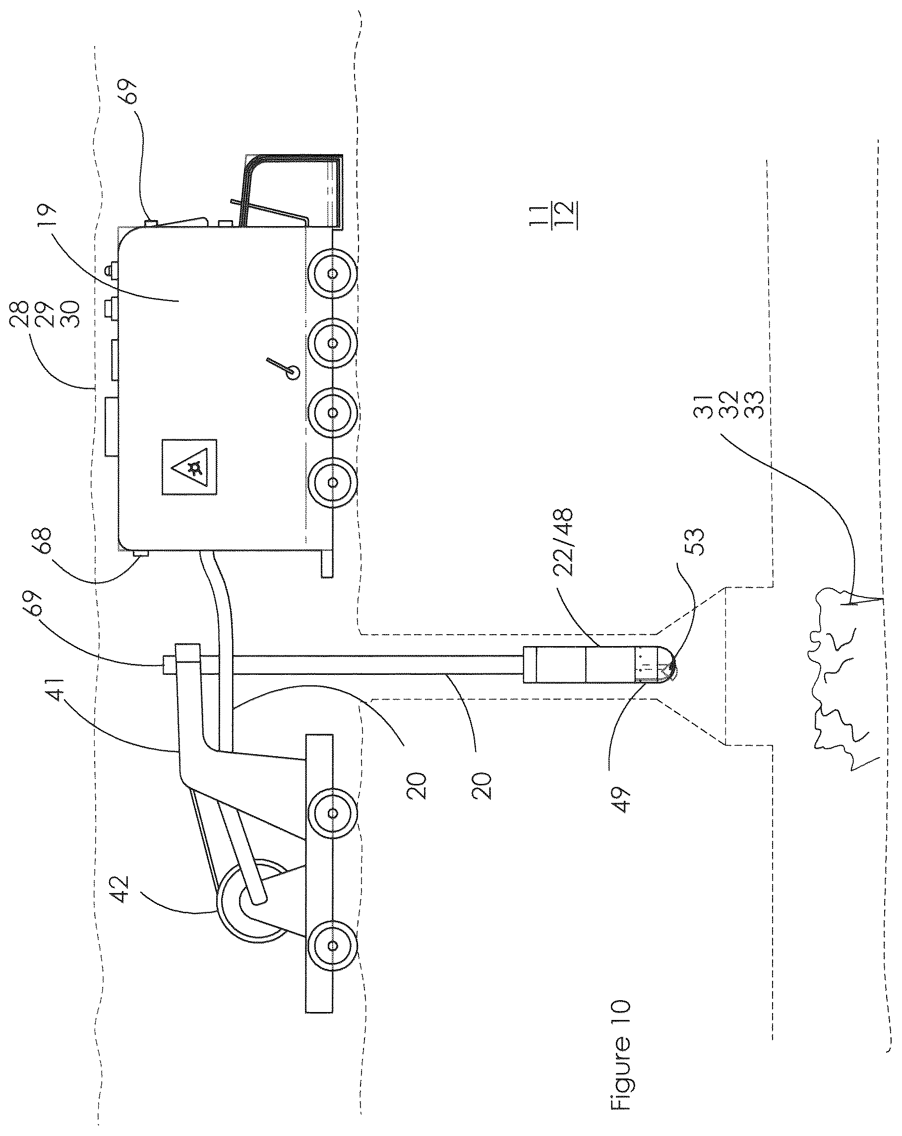 Patent US12448888 Figure 10 – Method and apparatus for using electro-magnetic radiation in narrow vein mining