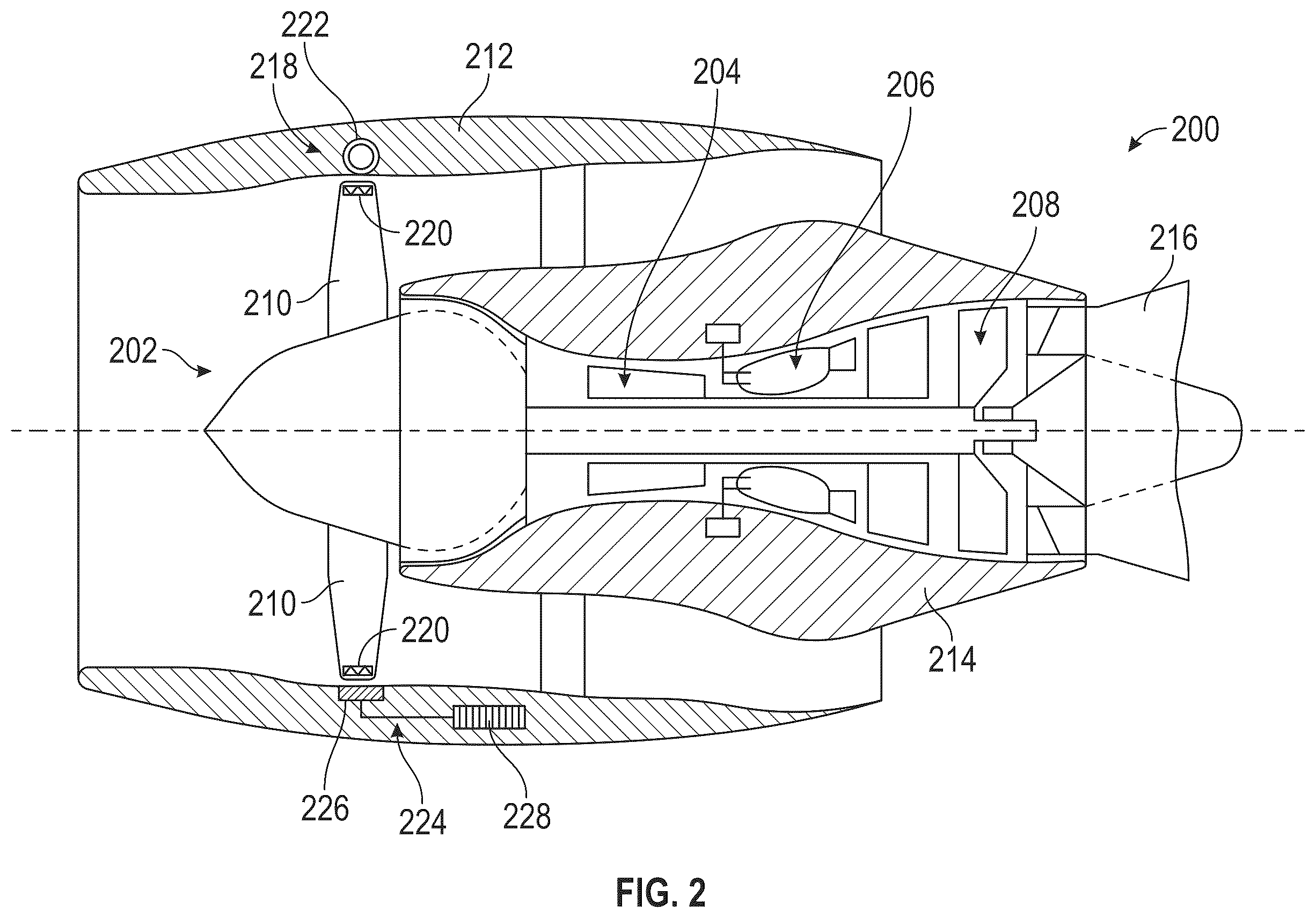 Patent US12448893 Figure 2 – Electromagnetic inducer for gas turbine rotating turbomachinery