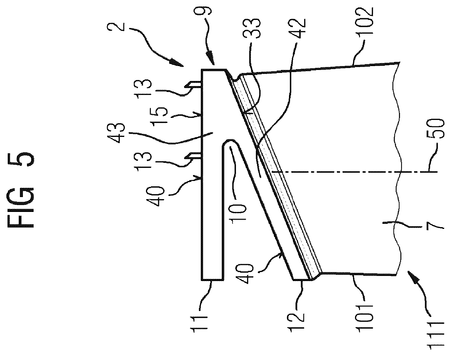 Patent US12448895 Figure 2 – Turbine blade and method for producing a turbine blade