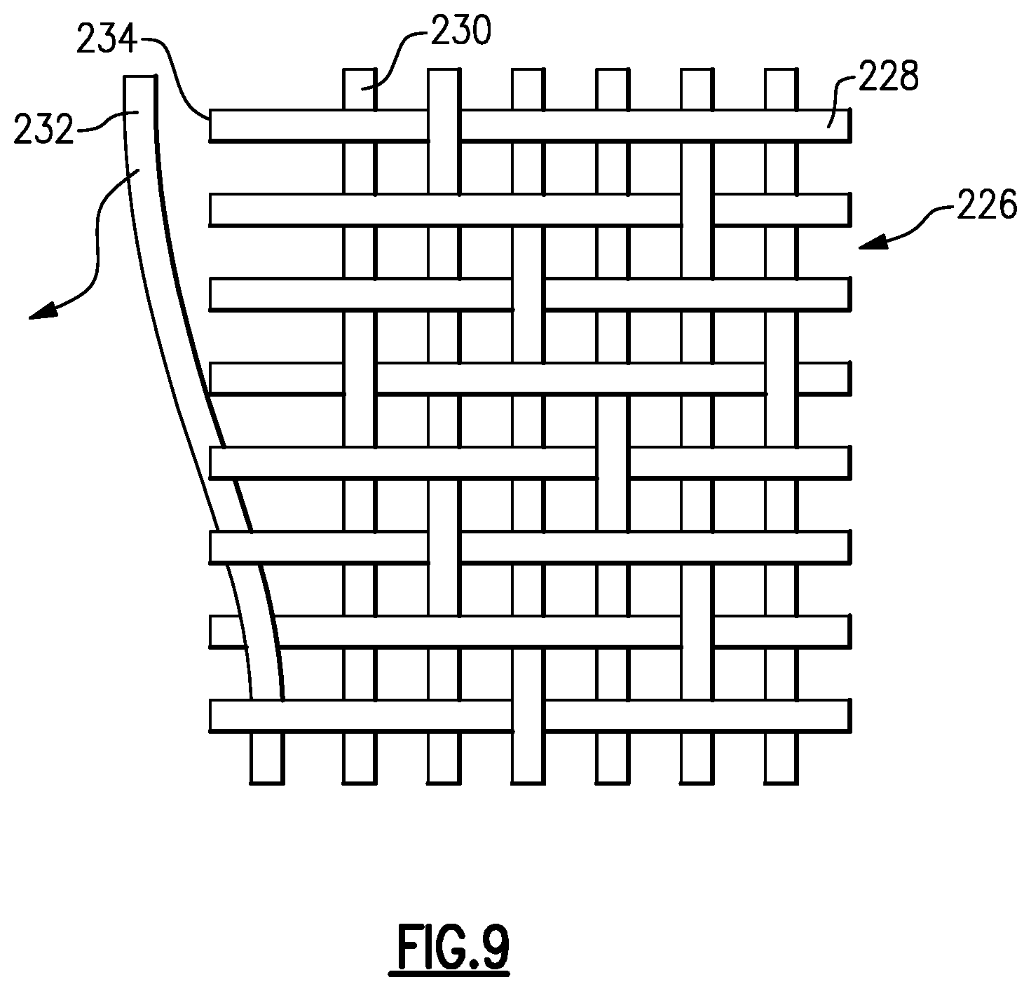 Patent US12448897 Figure 8 – Gas turbine engine component formed by CMCS and having a compressed insert with tapered ends