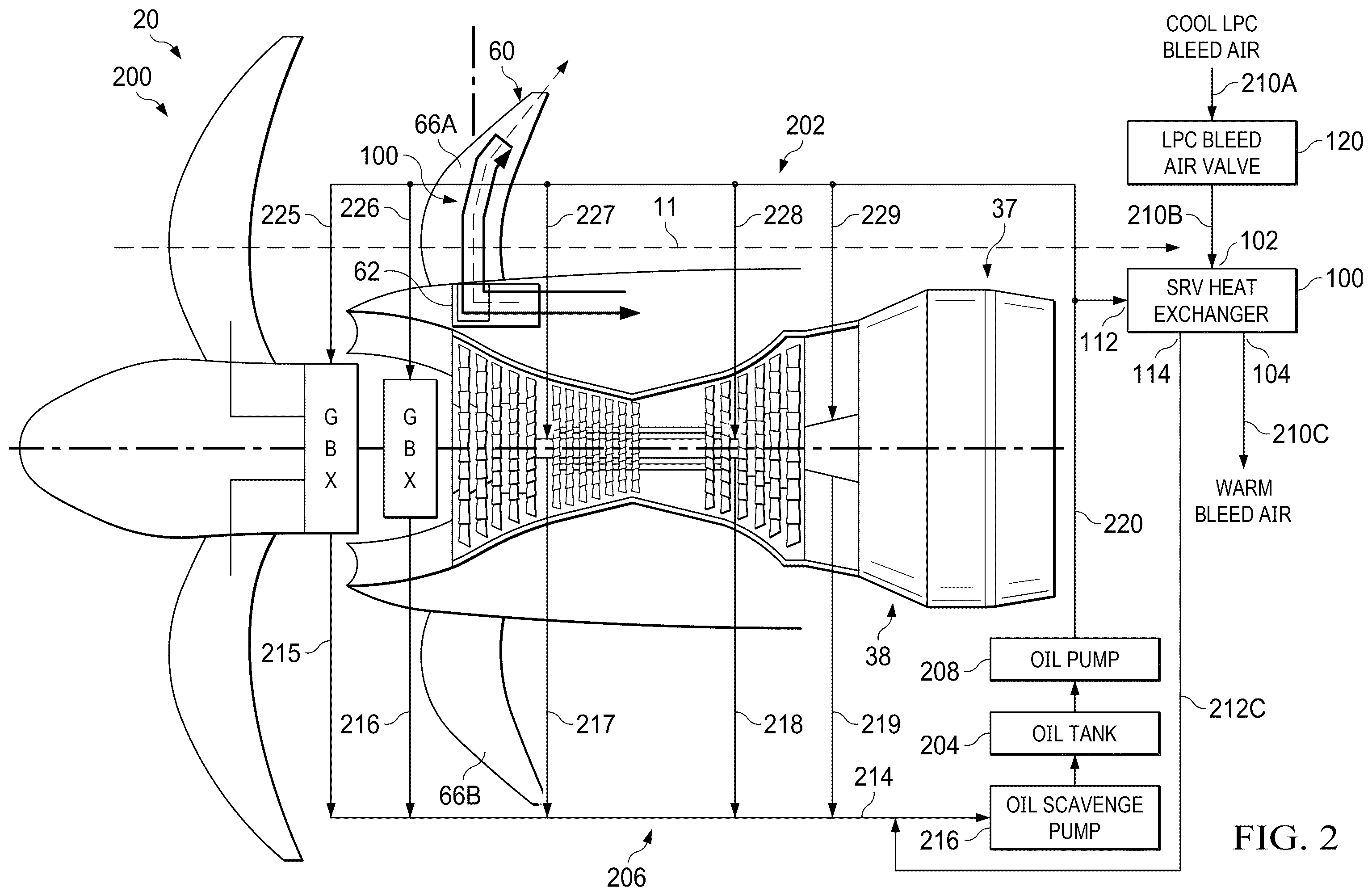 Patent US12448901 Figure 3 – Thermal management system for gas turbine engine with open propulsor