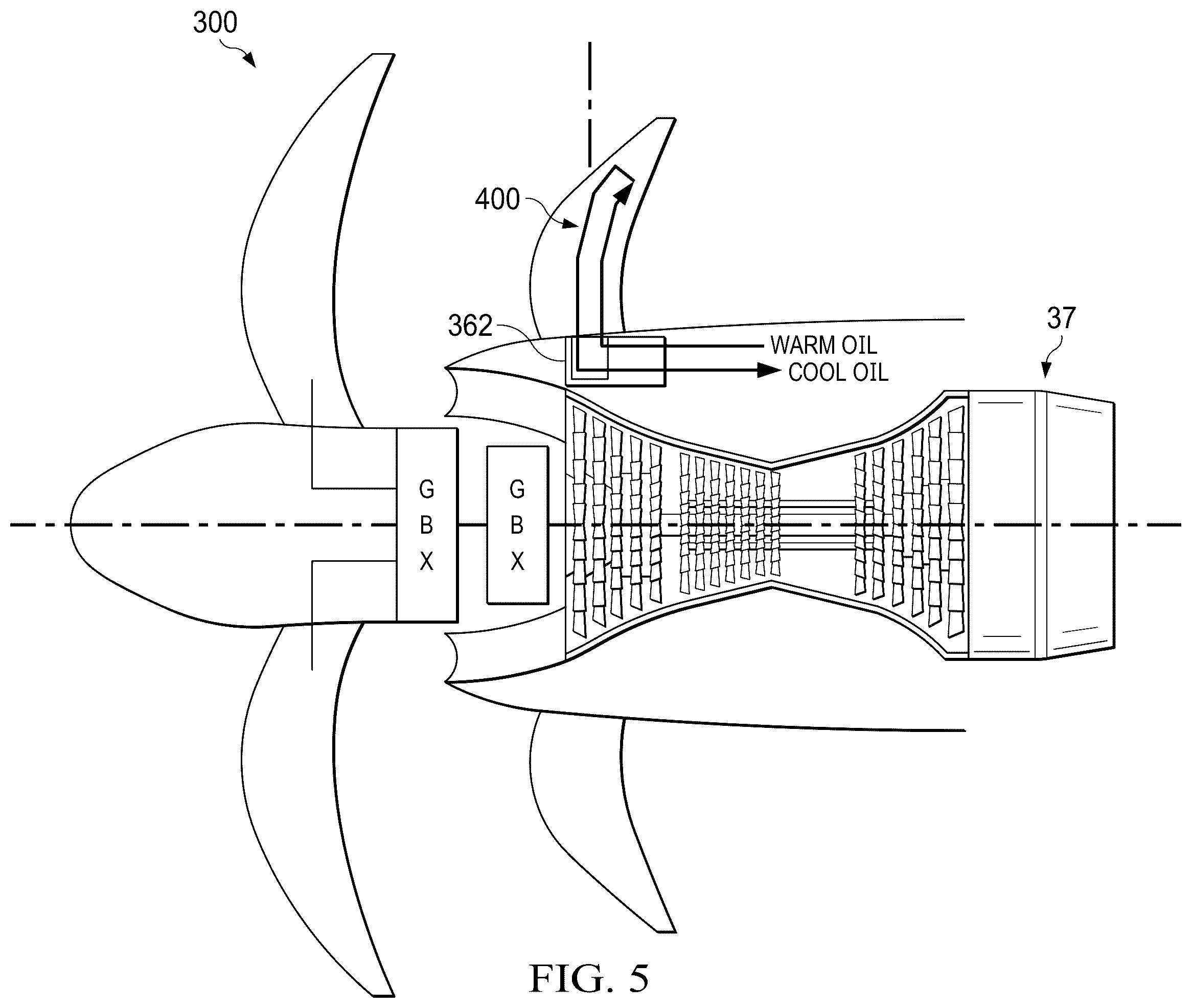 Patent US12448901 Figure 6 – Thermal management system for gas turbine engine with open propulsor