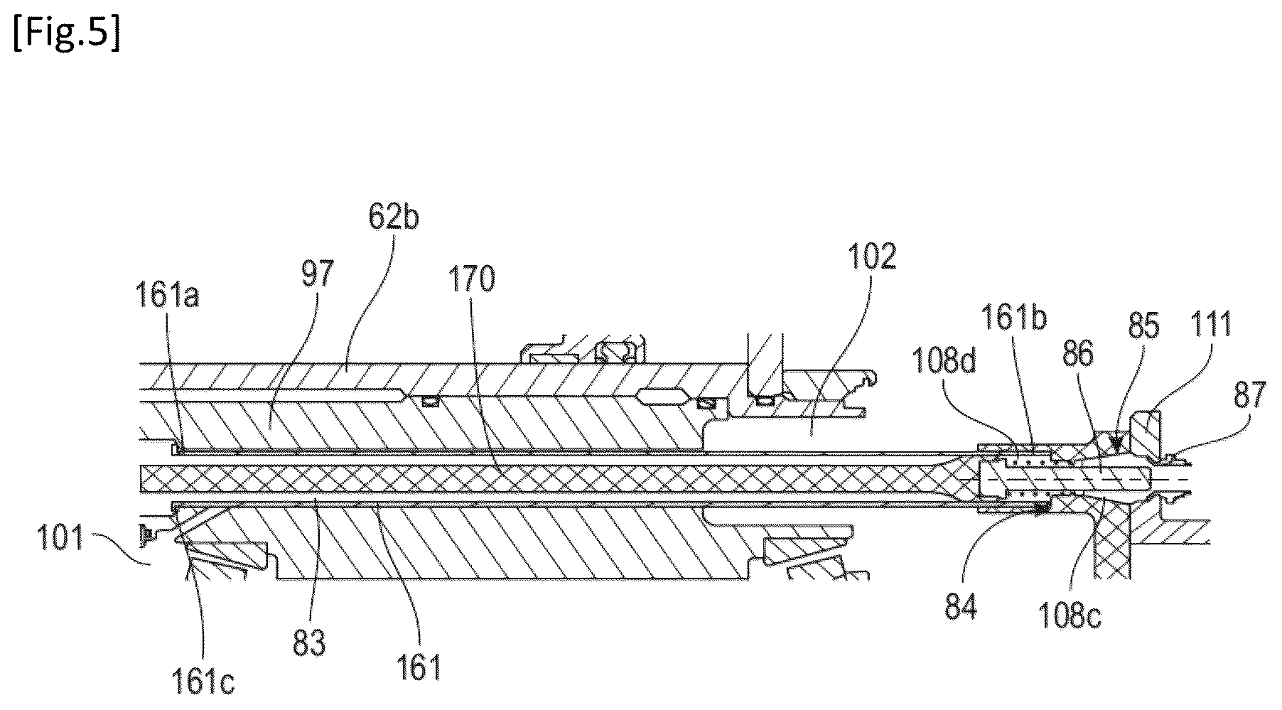 Patent US12448902 Figure 5 – Fluid transfer device with hydraulic and mechanical connection means