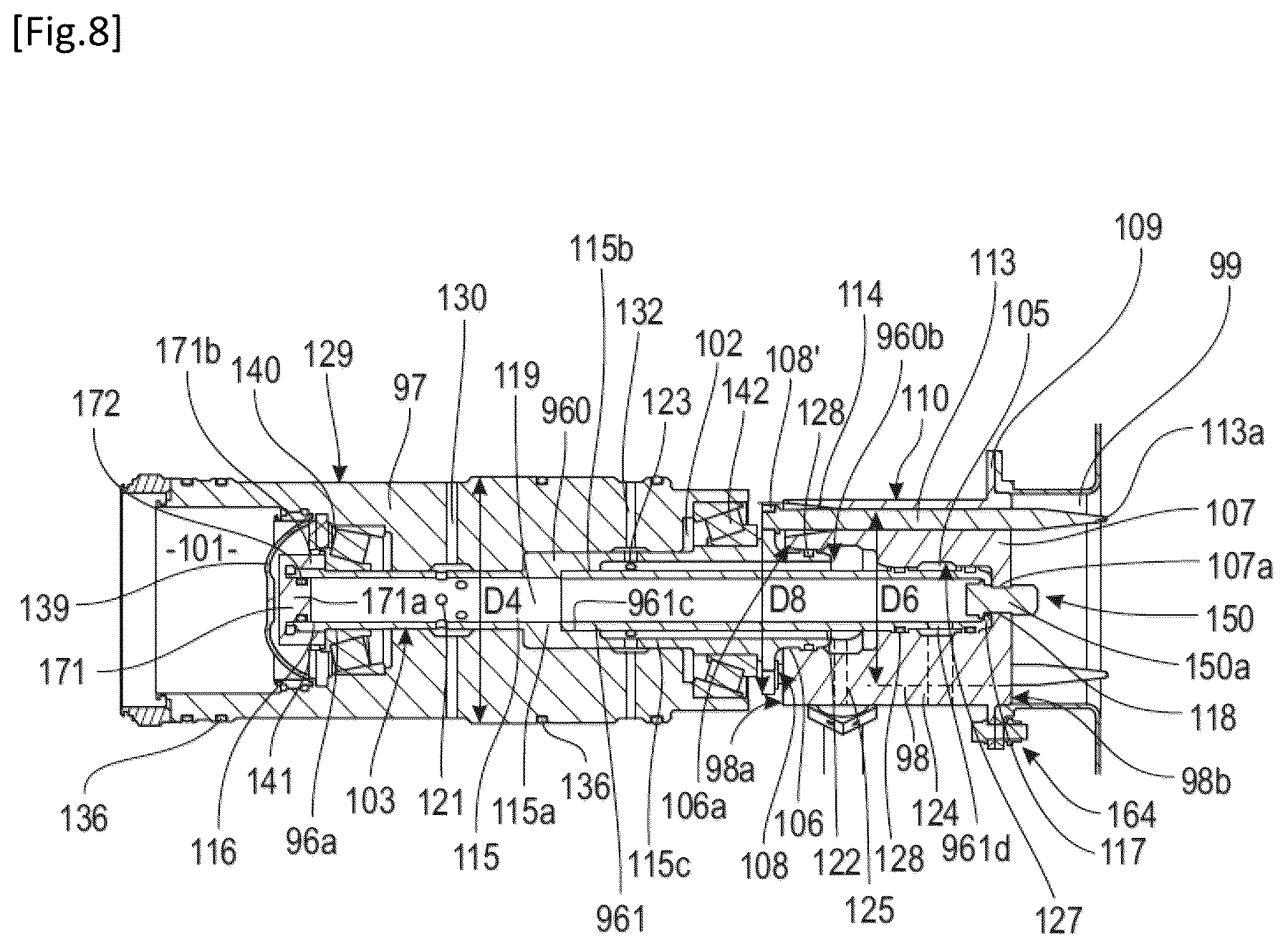 Patent US12448902 Figure 11 – Fluid transfer device with hydraulic and mechanical connection means